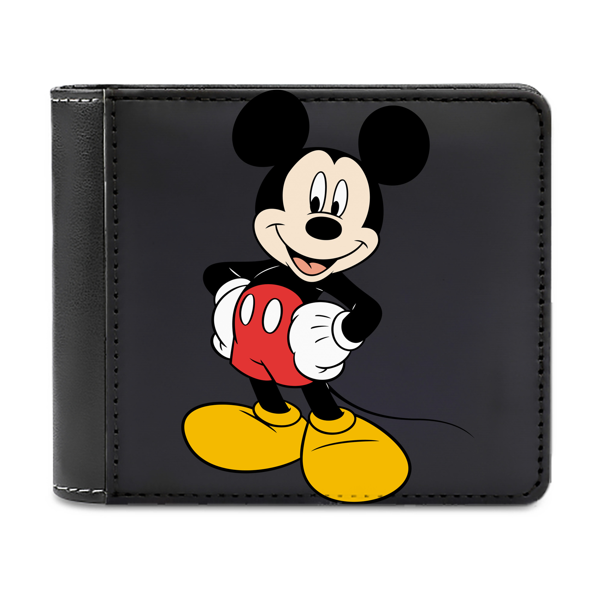 （画像用） ミッキーマウス Mickey Mouse 二つ折り革財布