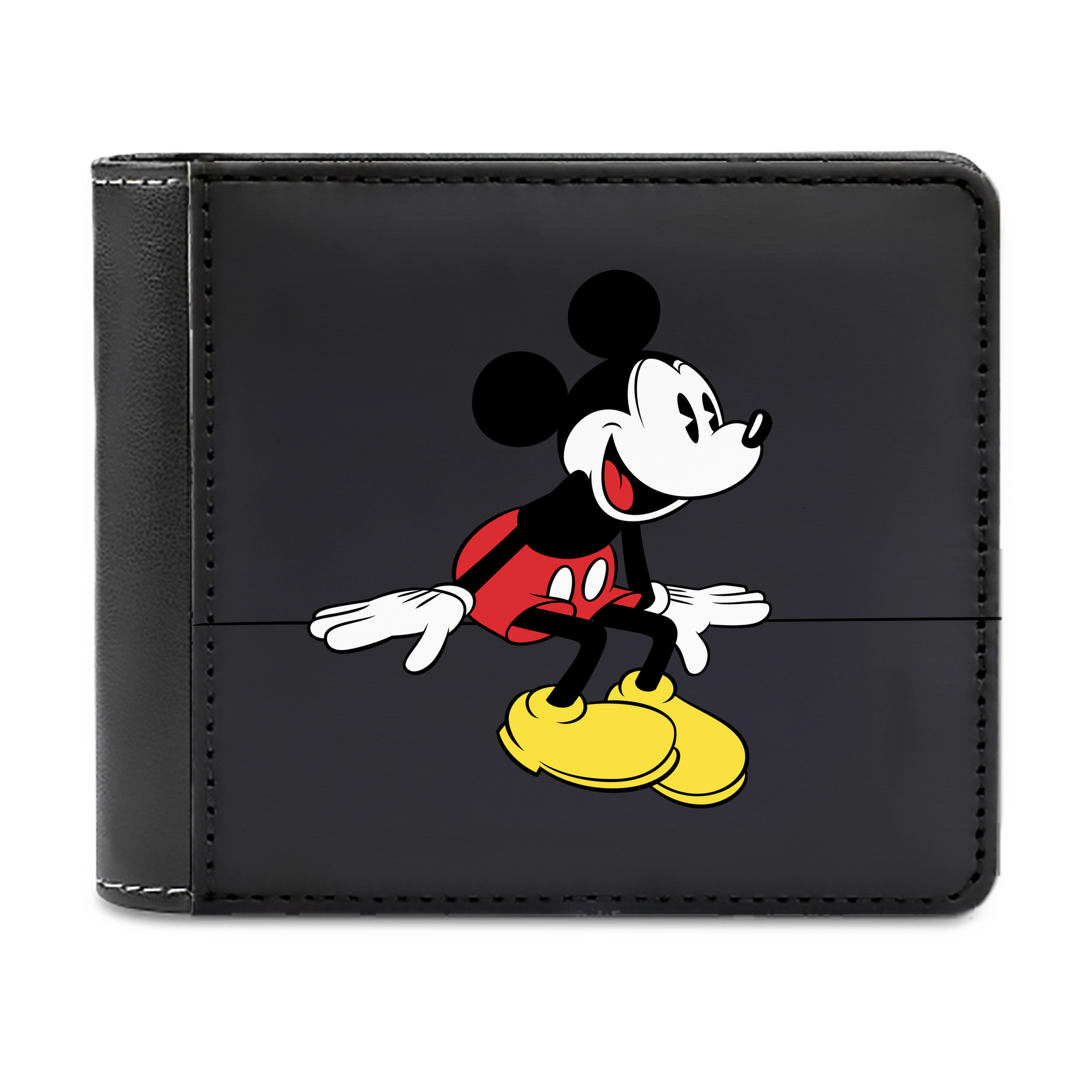 （画像用） ミッキーマウス Mickey Mouse 二つ折り革財布