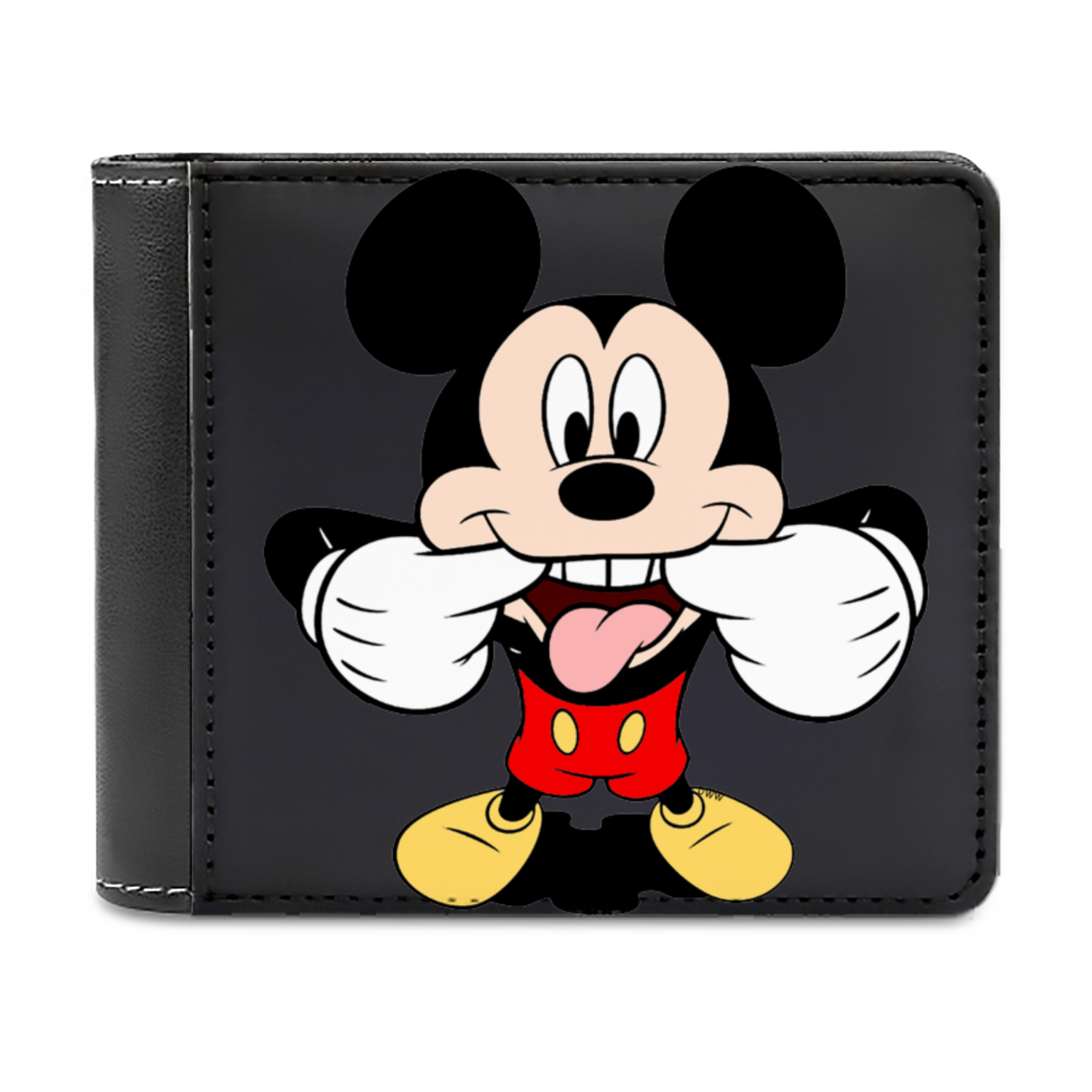 （画像用） ミッキーマウス Mickey Mouse 二つ折り革財布