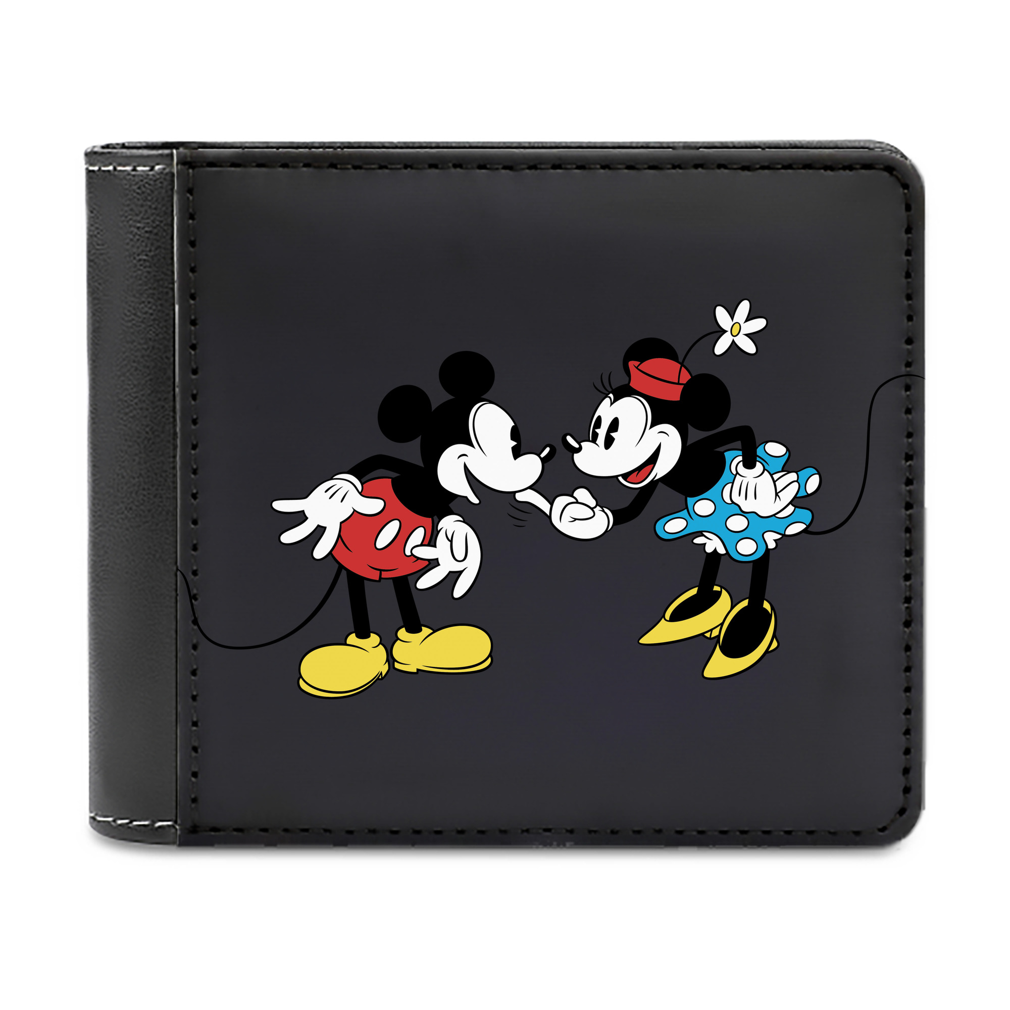 （画像用） ミッキーマウス Mickey Mouse 二つ折り革財布
