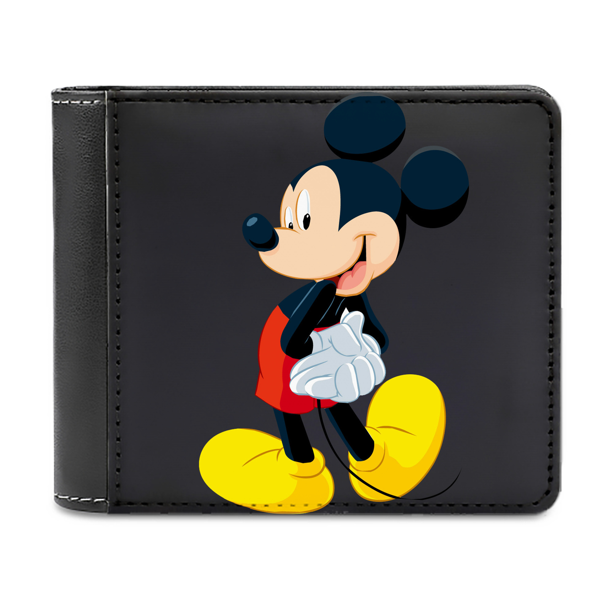 （画像用） ミッキーマウス Mickey Mouse 二つ折り革財布