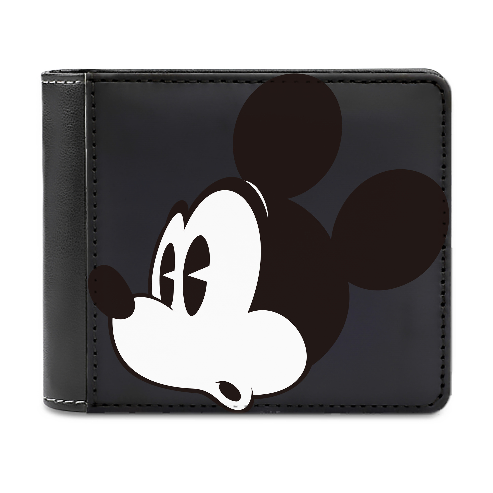 （画像用） ミッキーマウス Mickey Mouse 二つ折り革財布