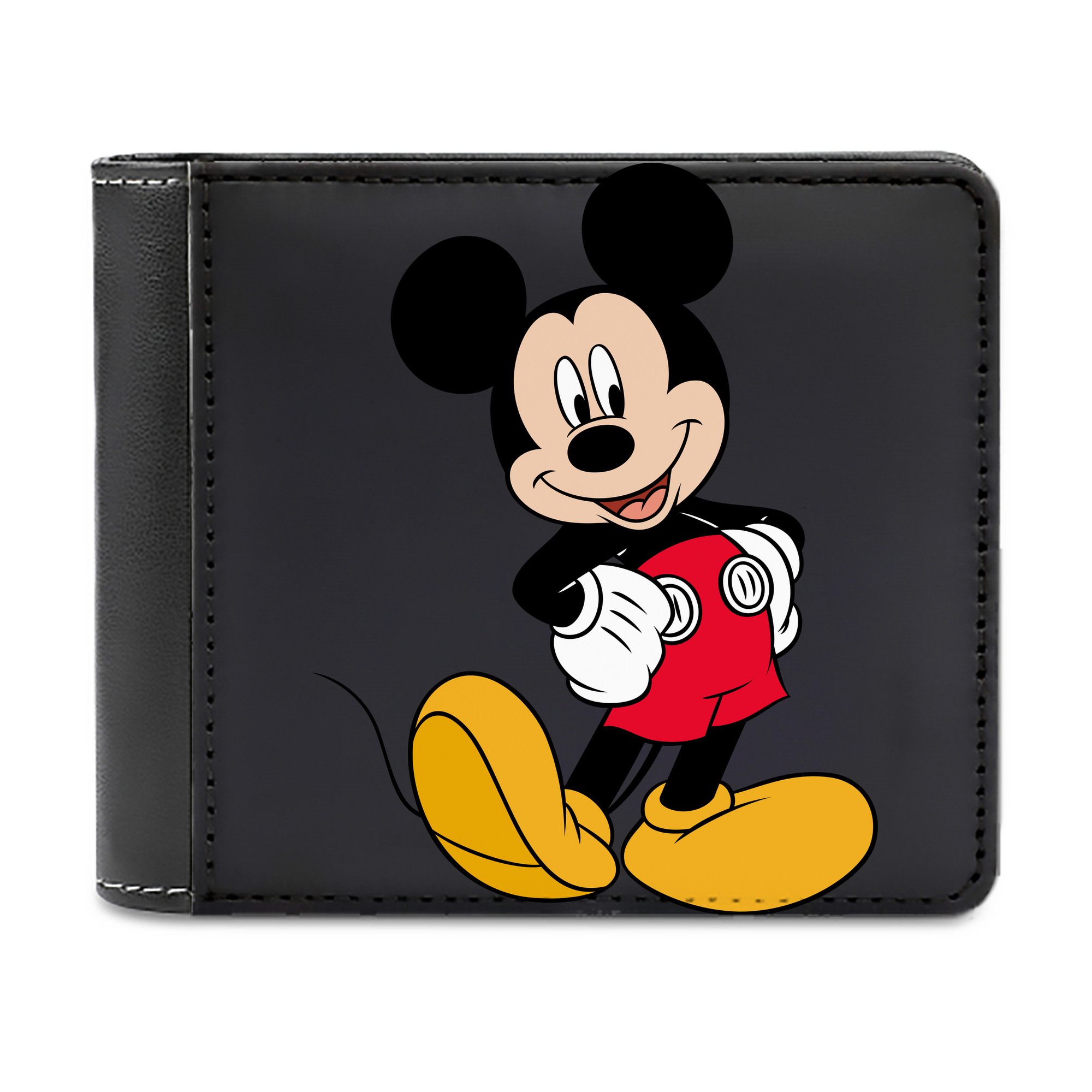 （画像用） ミッキーマウス Mickey Mouse 二つ折り革財布
