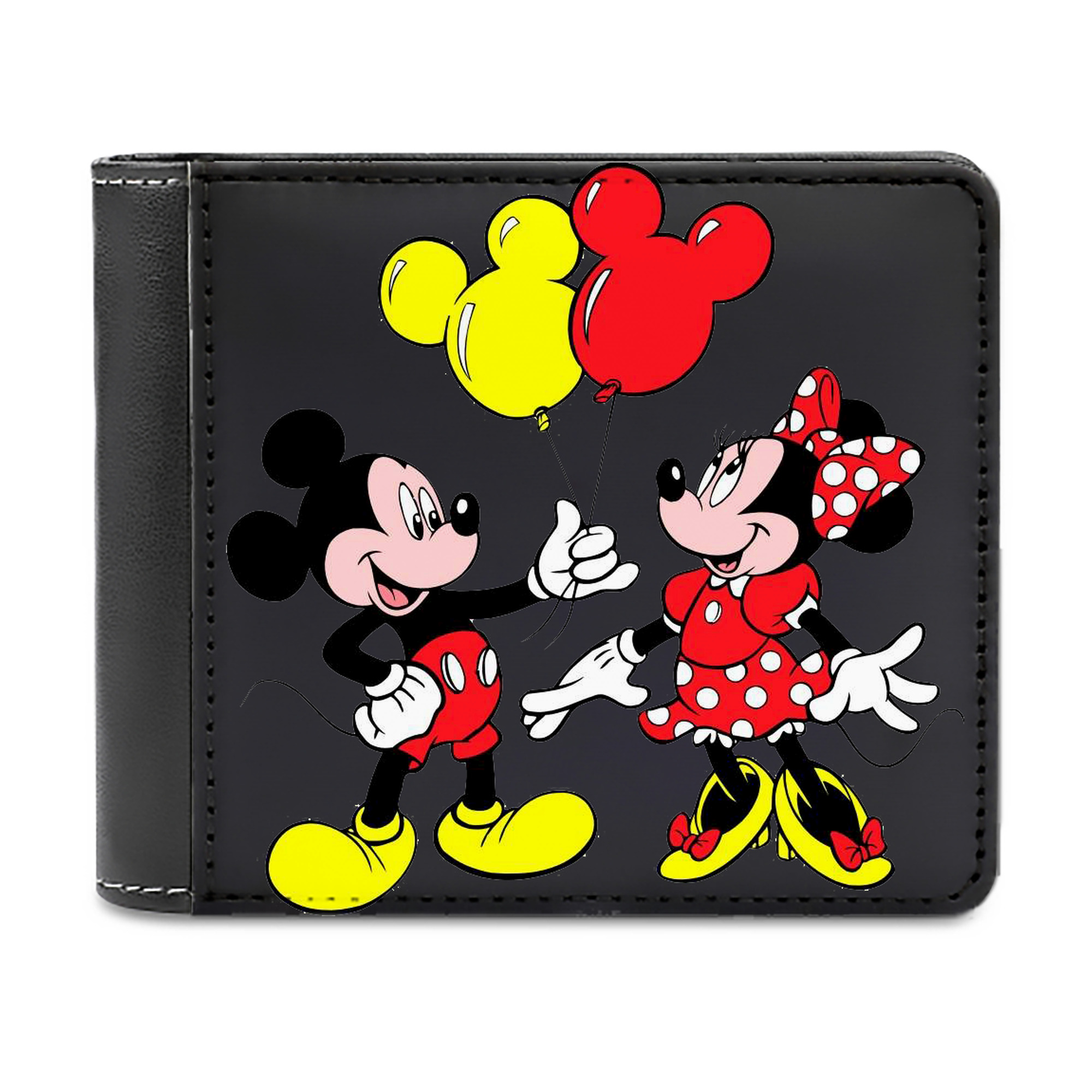 （画像用） ミッキーマウス Mickey Mouse 二つ折り革財布