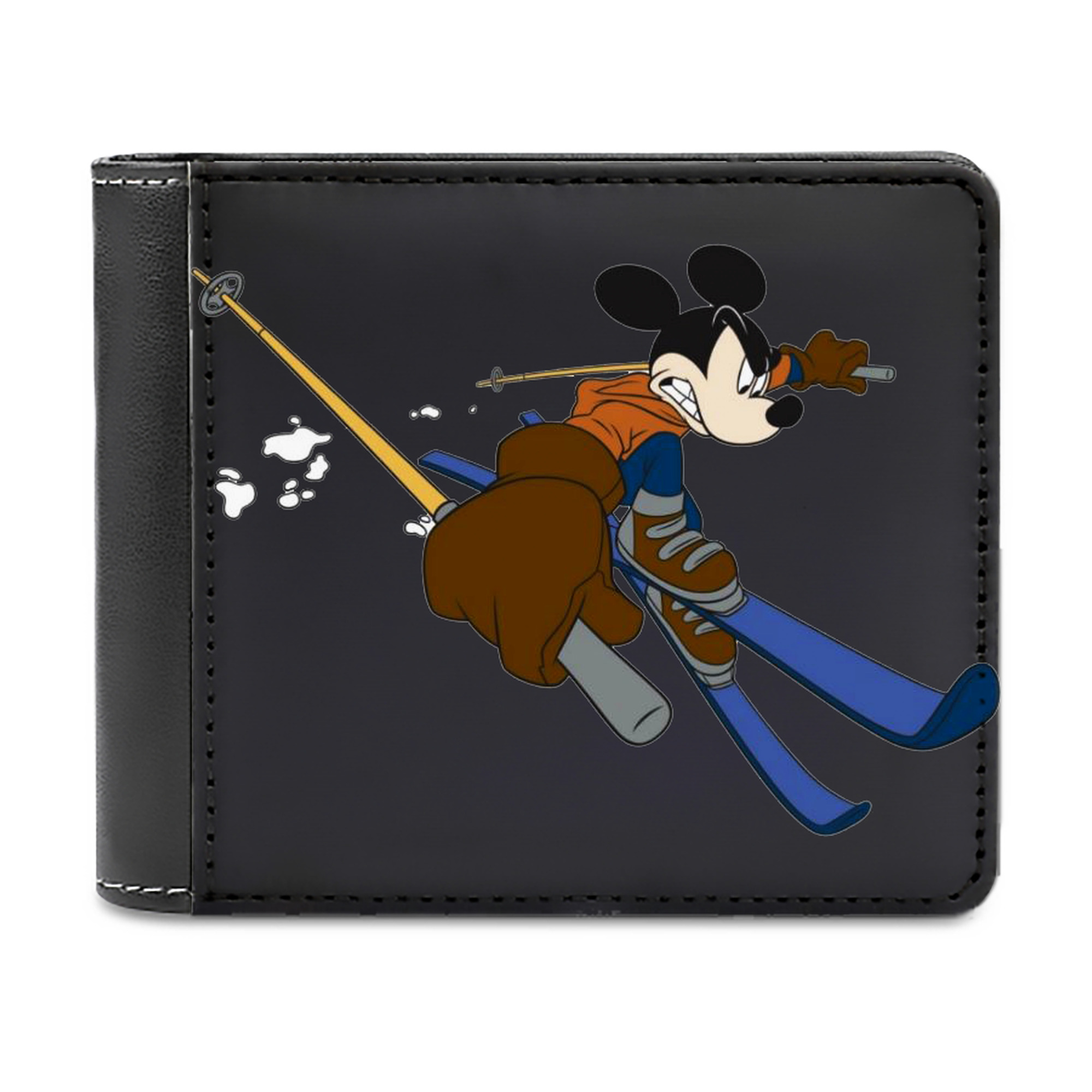 （画像用） ミッキーマウス Mickey Mouse 二つ折り革財布