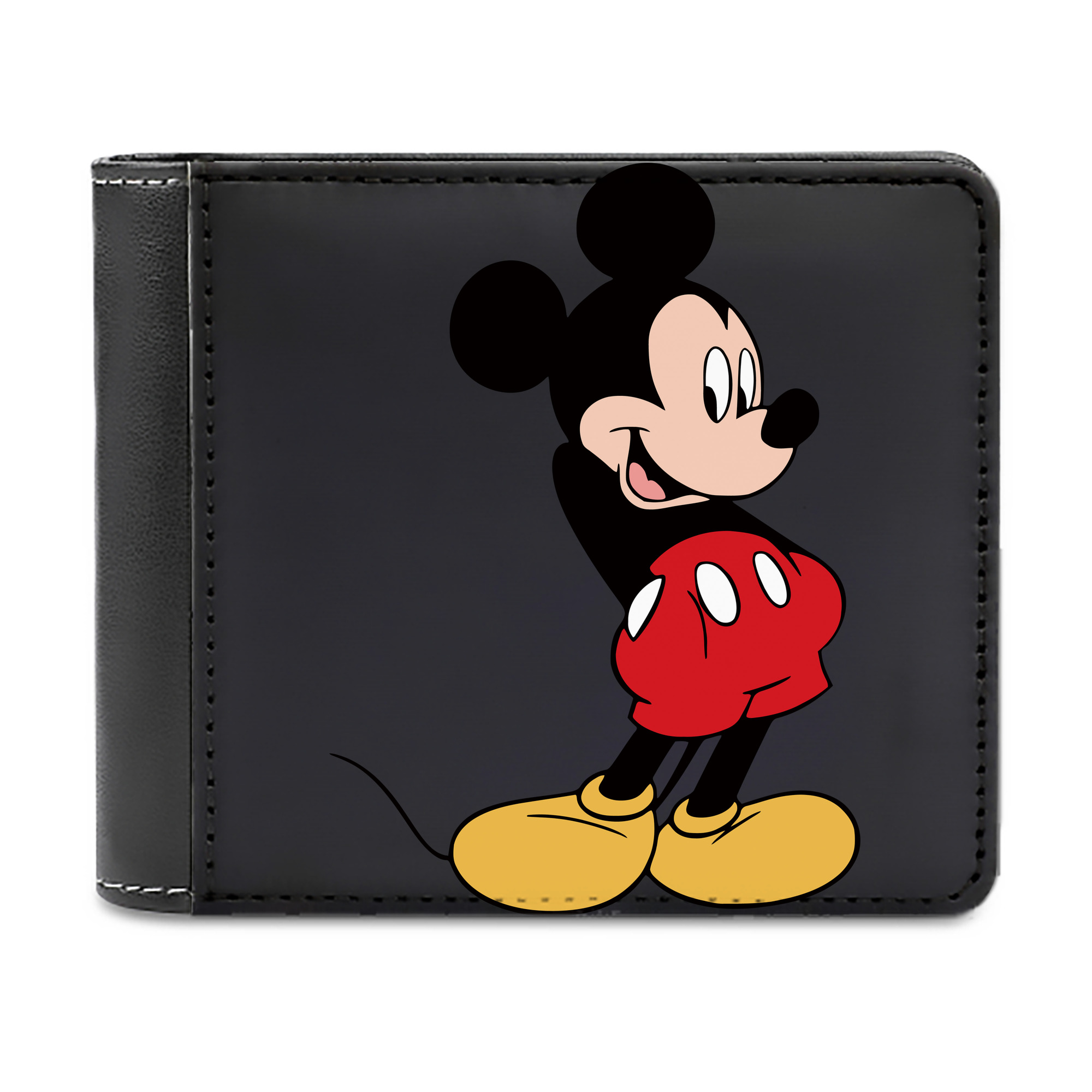 （画像用） ミッキーマウス Mickey Mouse 二つ折り革財布