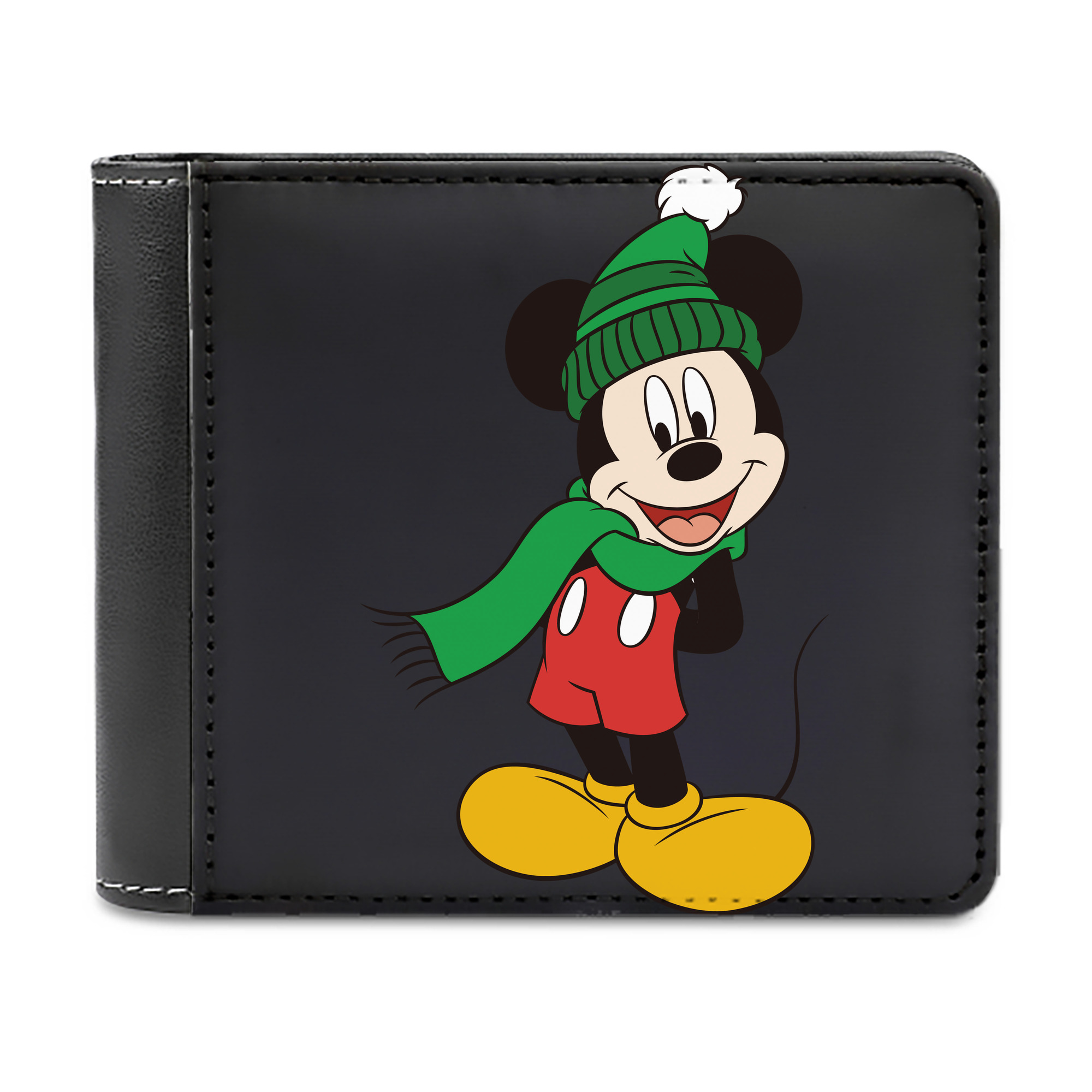 （画像用） ミッキーマウス Mickey Mouse 二つ折り革財布