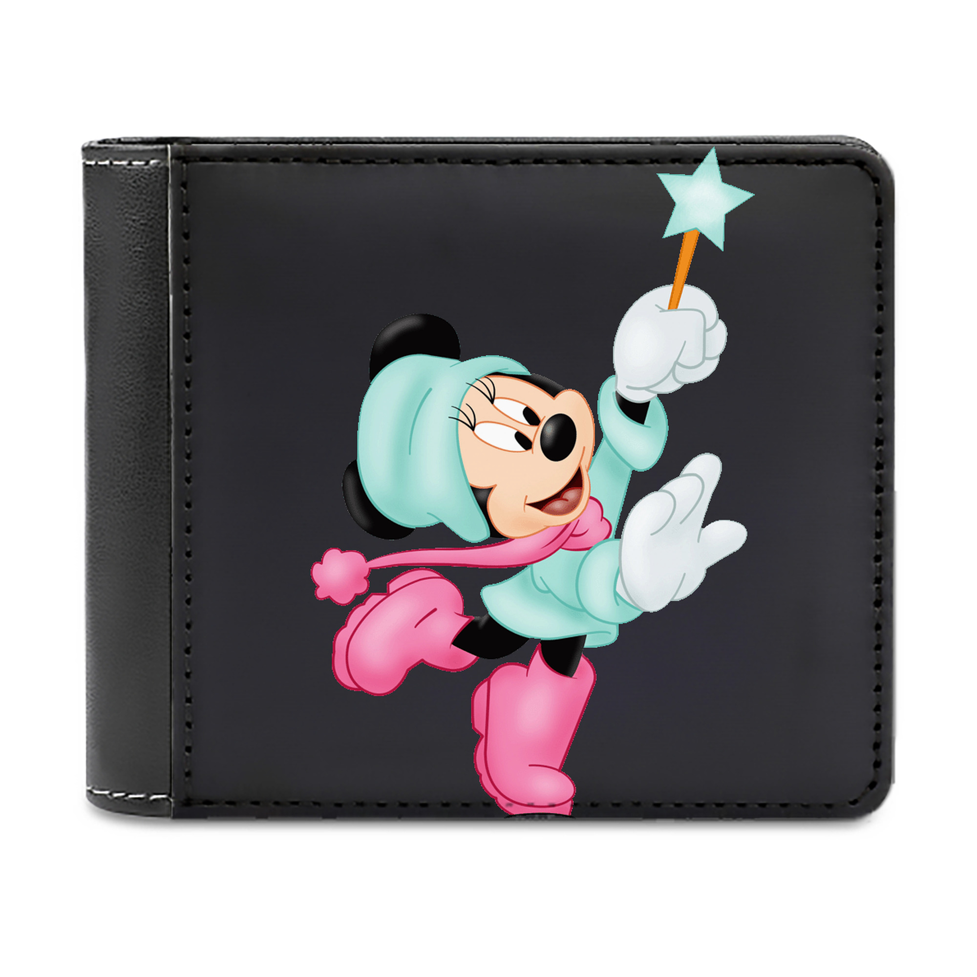 （画像用） ミッキーマウス Mickey Mouse 二つ折り革財布