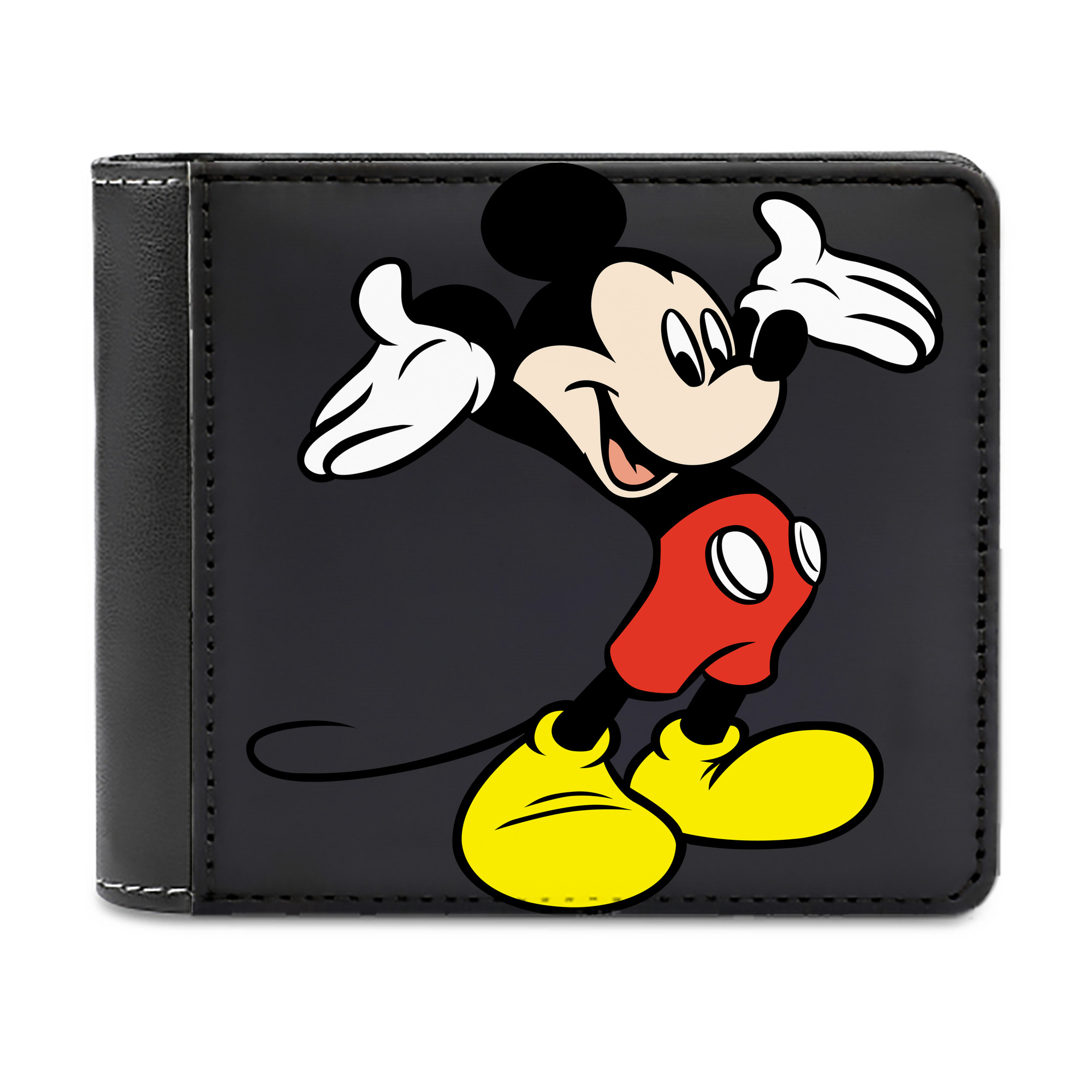 （画像用） ミッキーマウス Mickey Mouse 二つ折り革財布