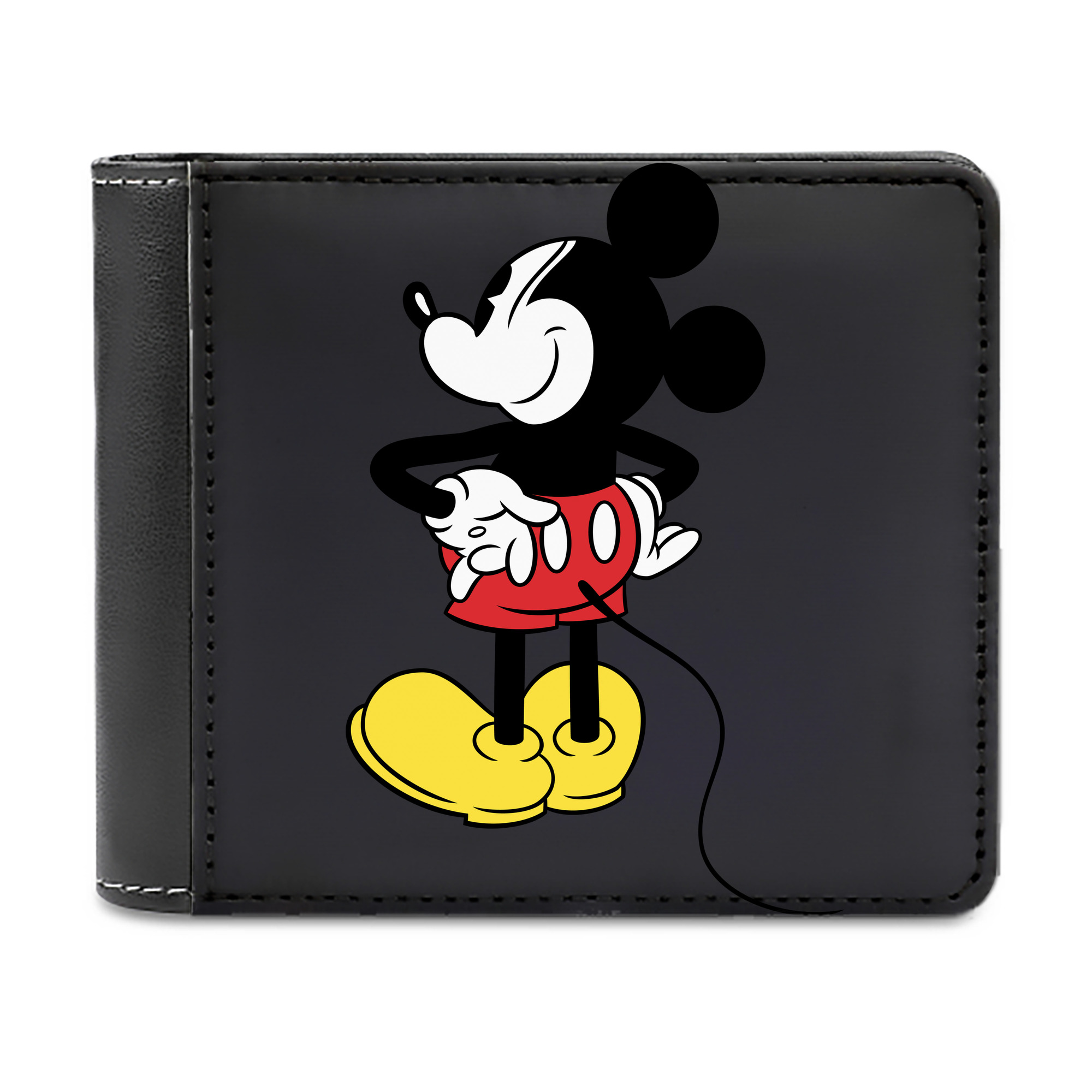 （画像用） ミッキーマウス Mickey Mouse 二つ折り革財布