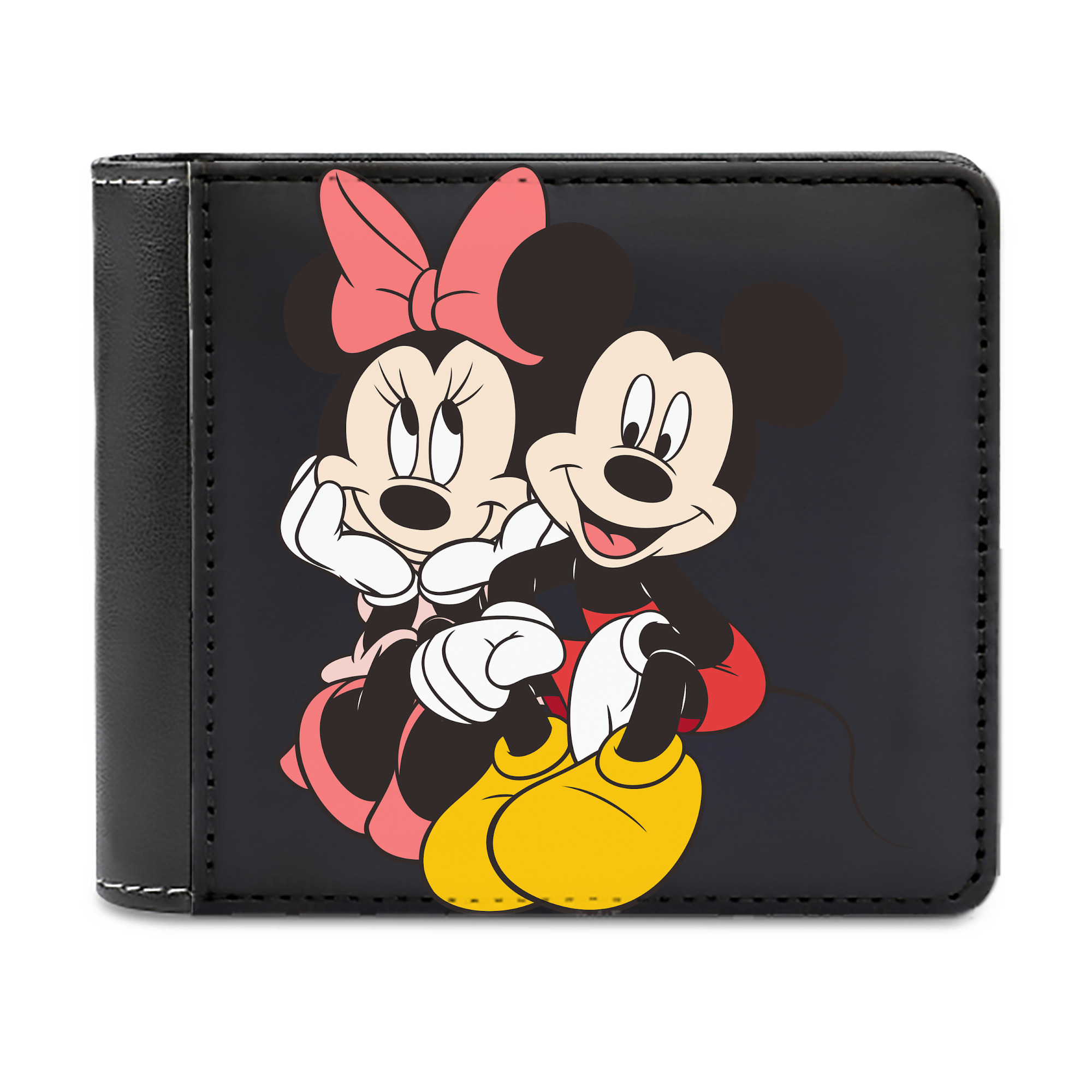 （画像用） ミッキーマウス Mickey Mouse 二つ折り革財布
