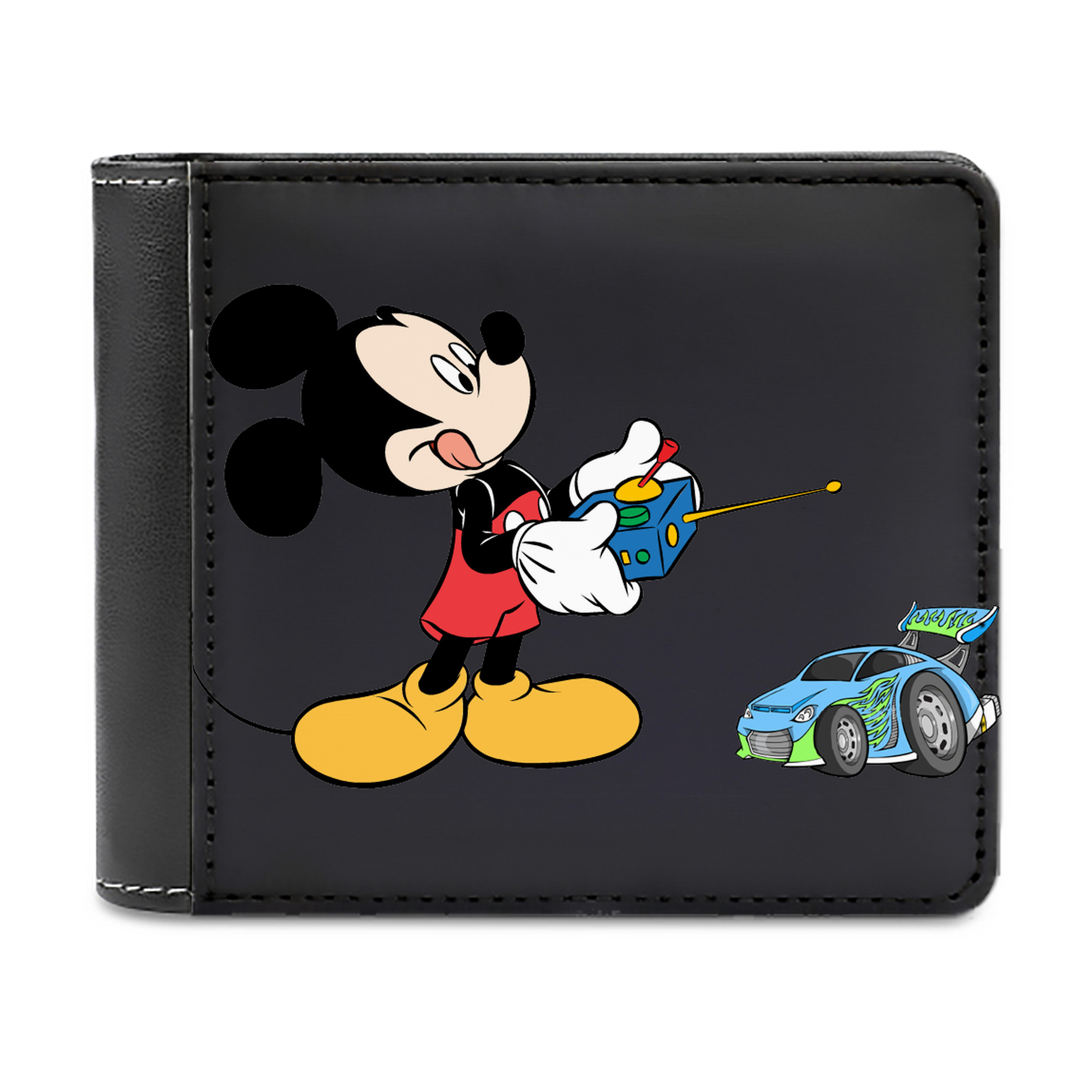 （画像用） ミッキーマウス Mickey Mouse 二つ折り革財布