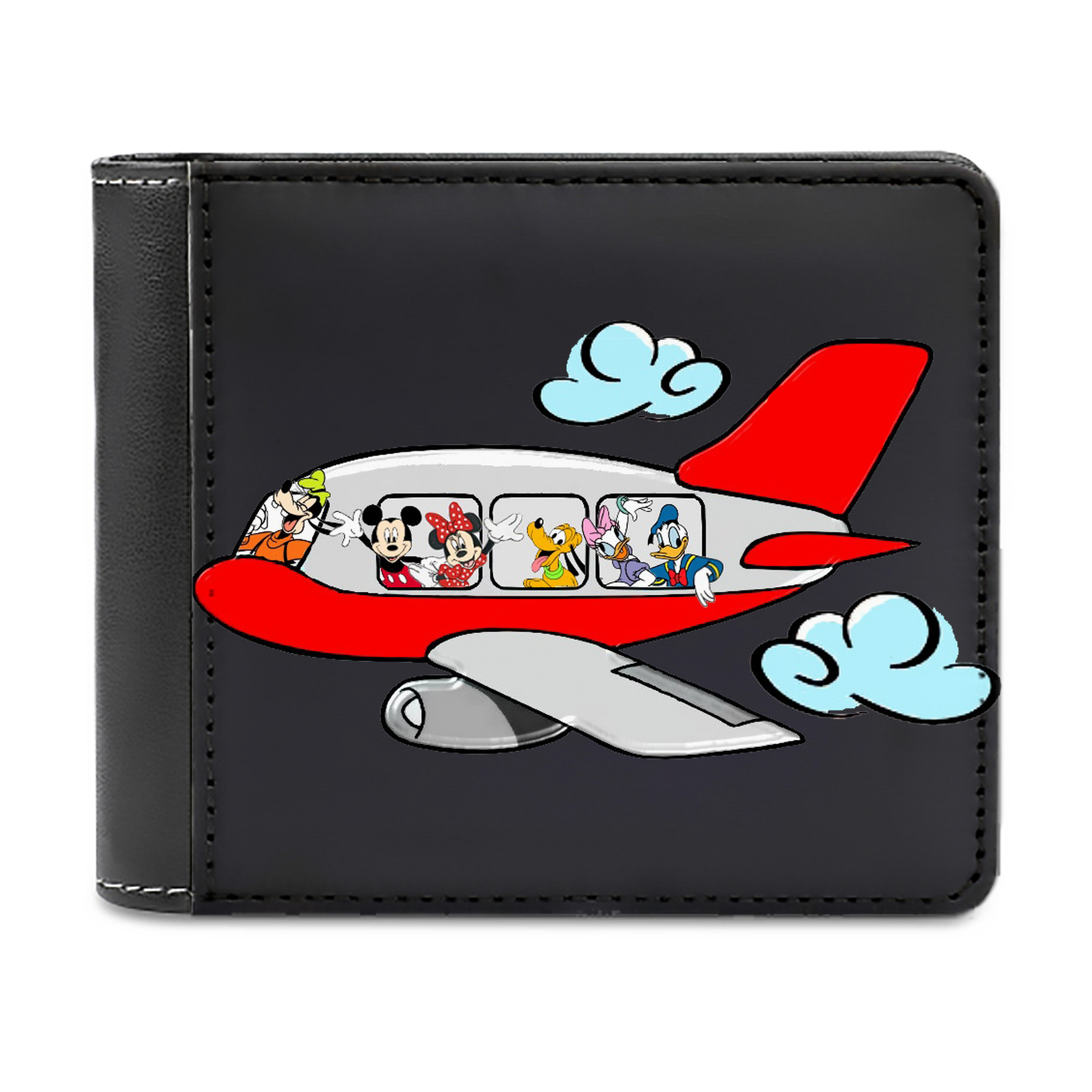 （画像用） ミッキーマウス Mickey Mouse 二つ折り革財布