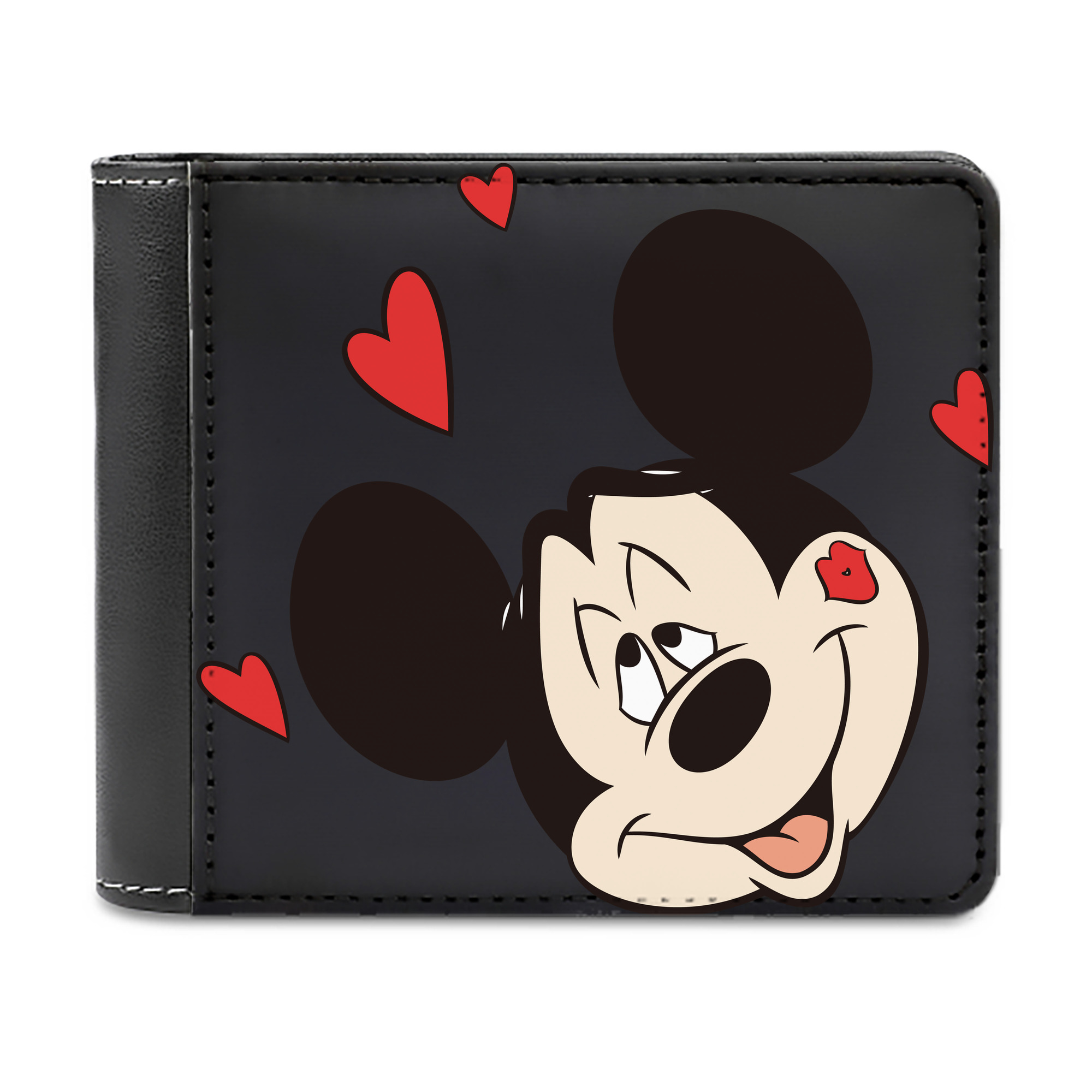 （画像用） ミッキーマウス Mickey Mouse 二つ折り革財布