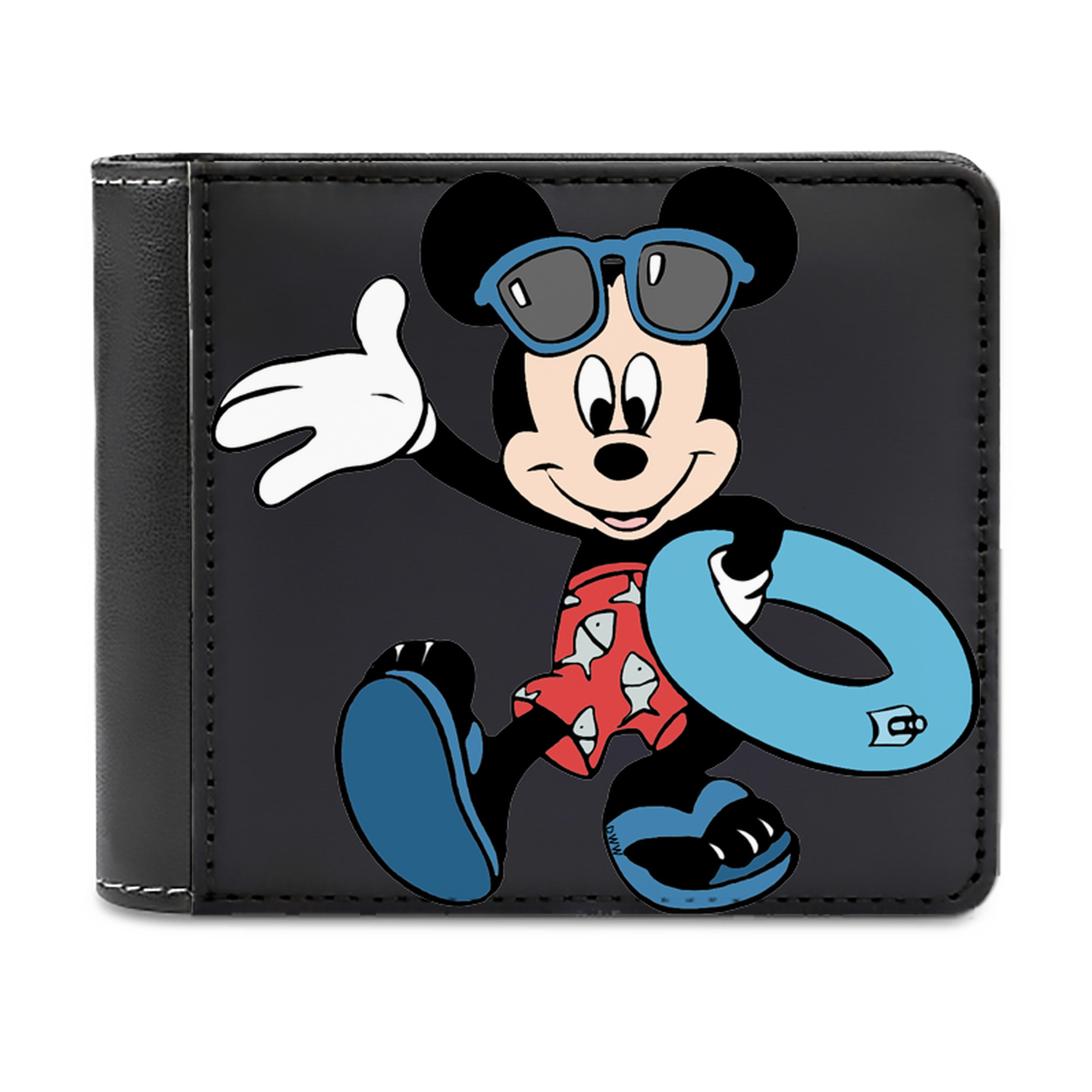 （画像用） ミッキーマウス Mickey Mouse 二つ折り革財布