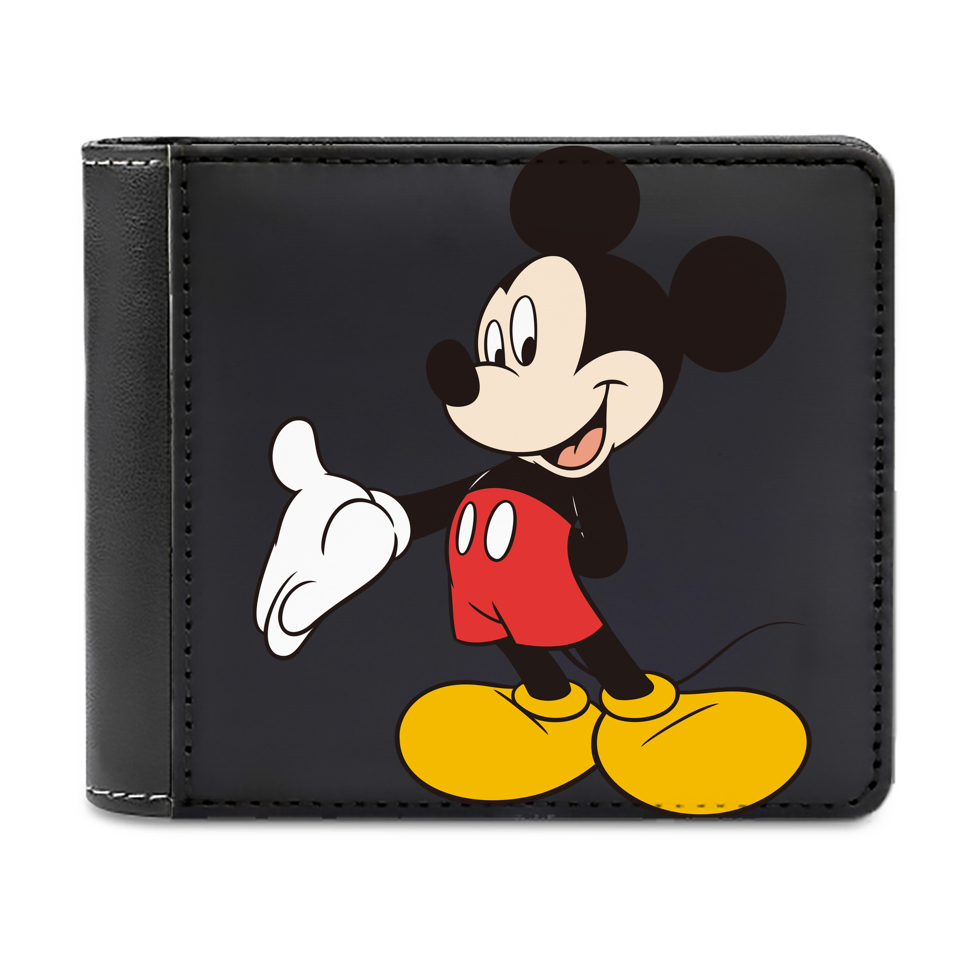 （画像用） ミッキーマウス Mickey Mouse 二つ折り革財布