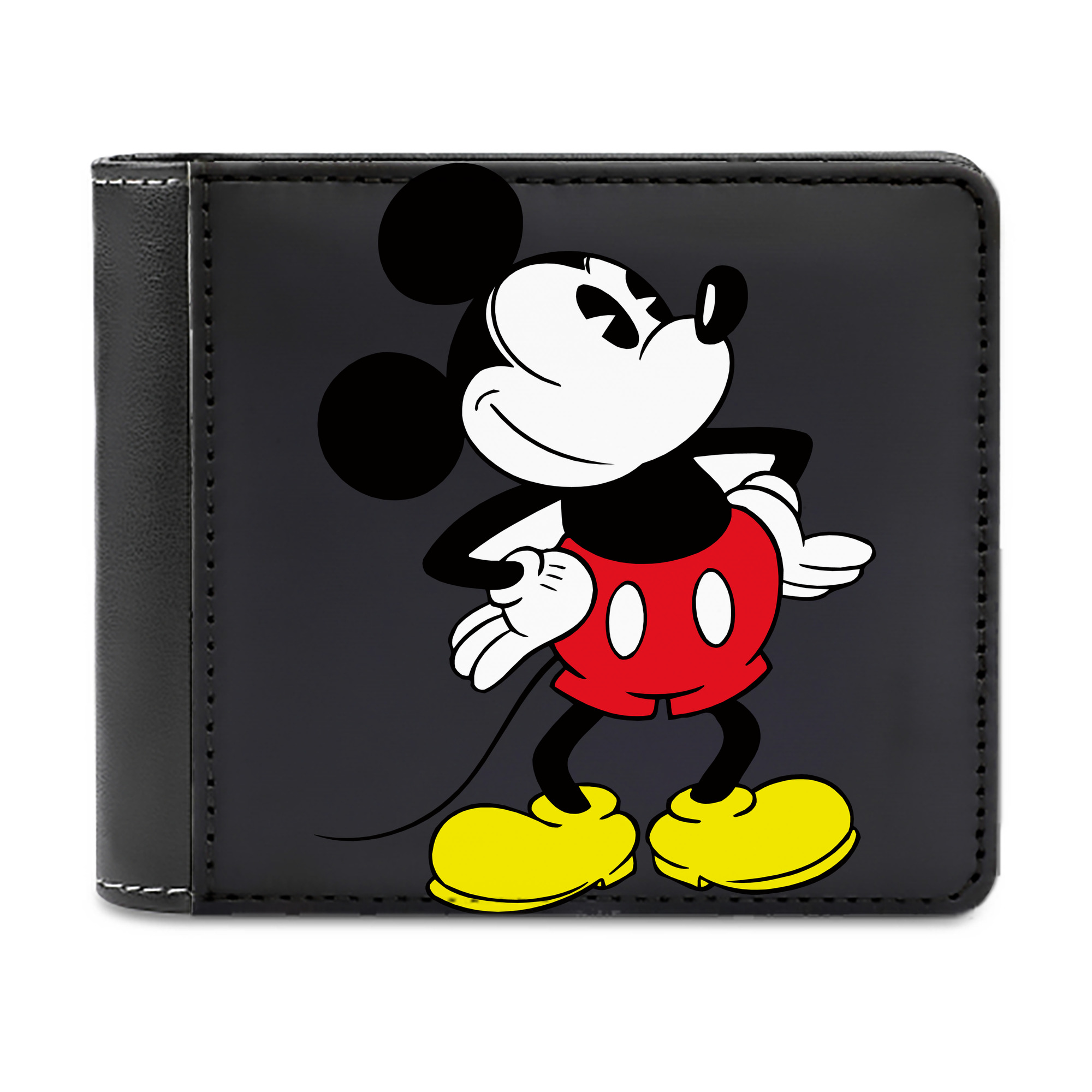 （画像用） ミッキーマウス Mickey Mouse 二つ折り革財布