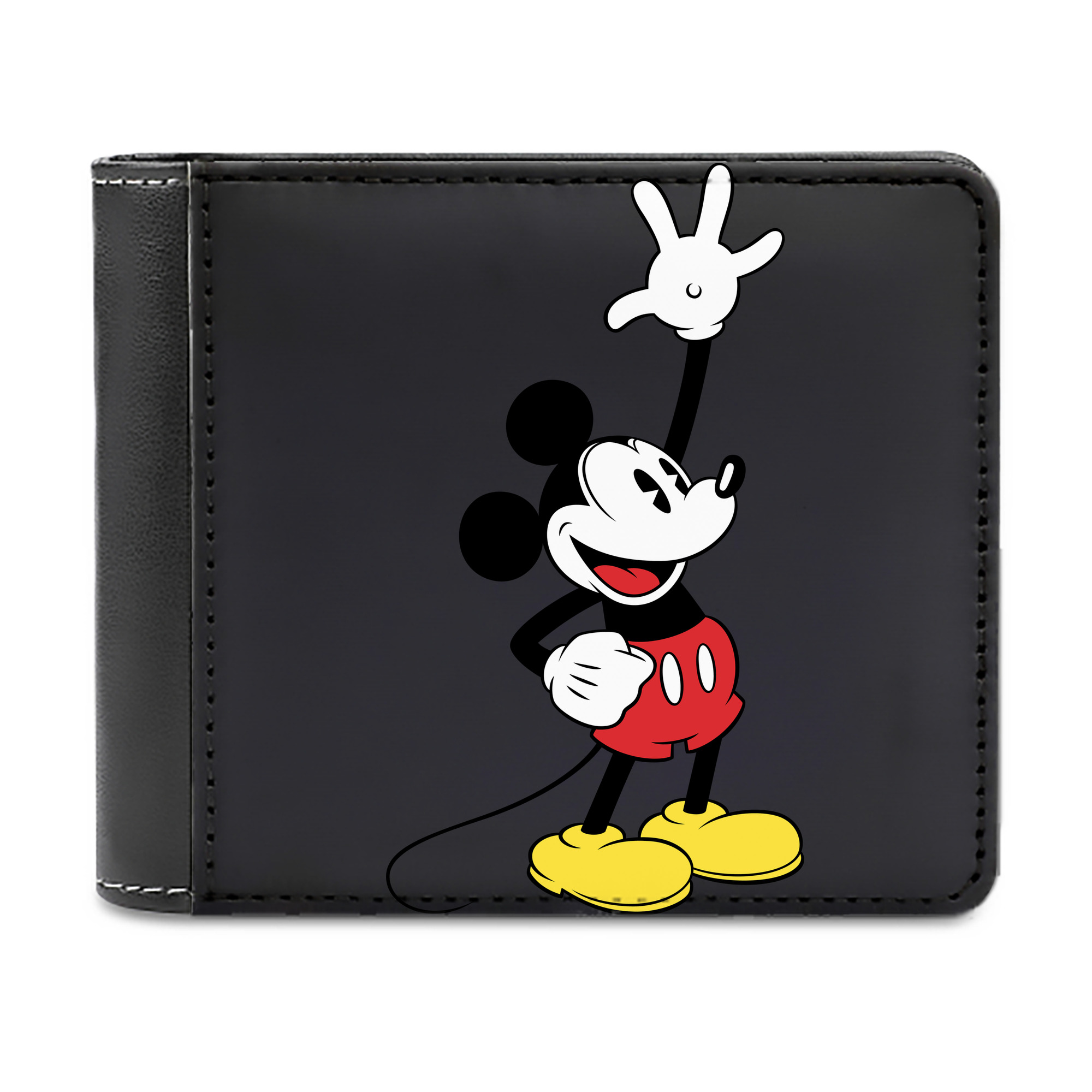 （画像用） ミッキーマウス Mickey Mouse 二つ折り革財布
