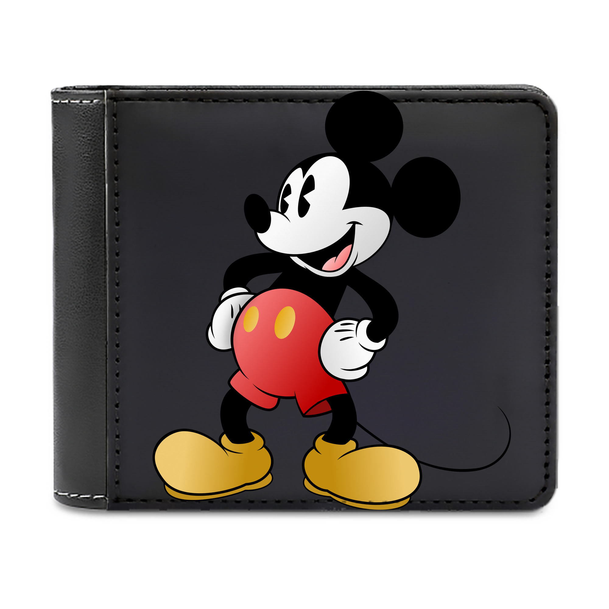 （画像用） ミッキーマウス Mickey Mouse 二つ折り革財布