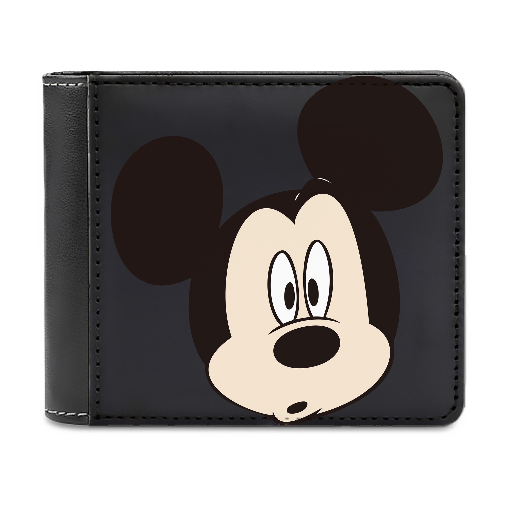 （画像用） ミッキーマウス Mickey Mouse 二つ折り革財布