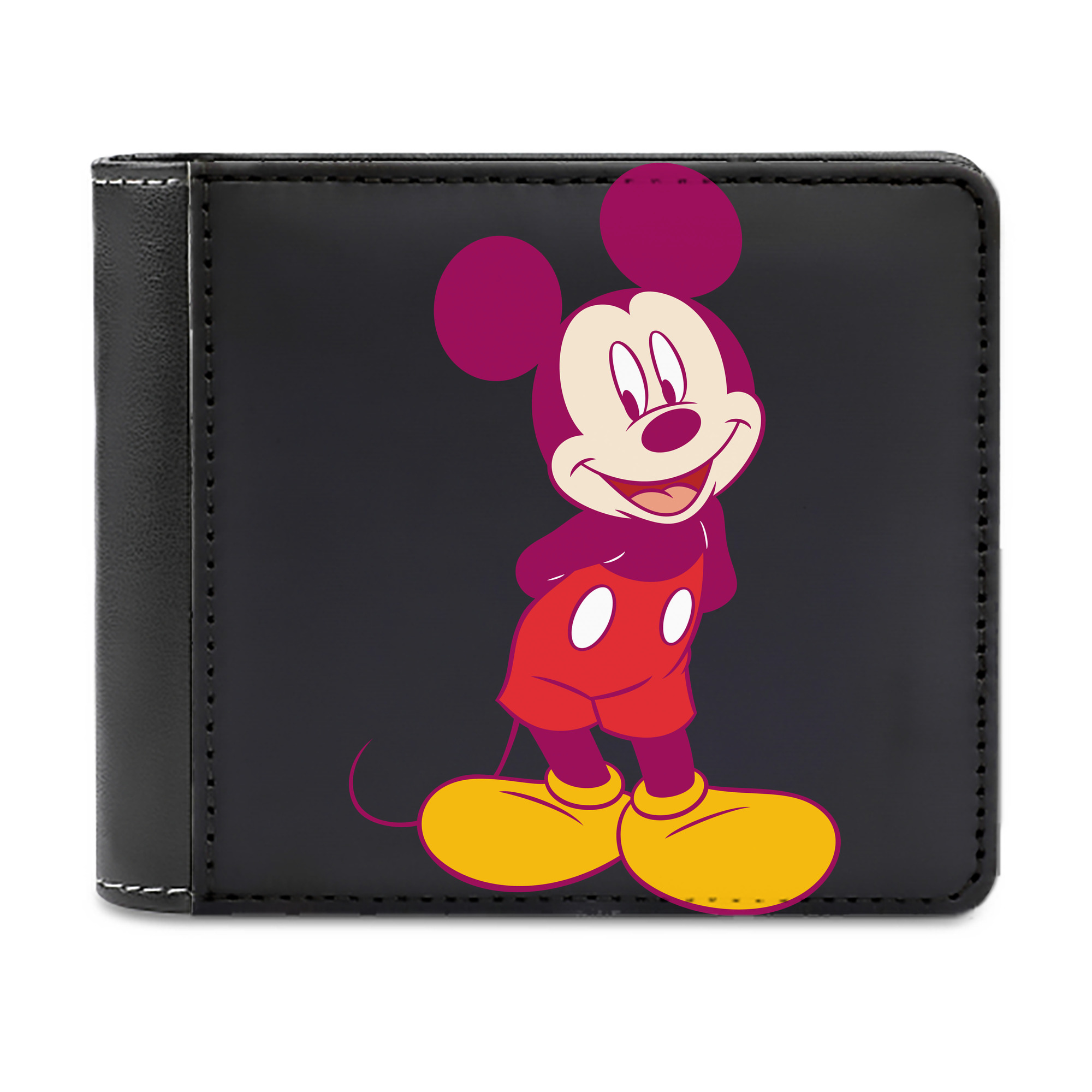 （画像用） ミッキーマウス Mickey Mouse 二つ折り革財布