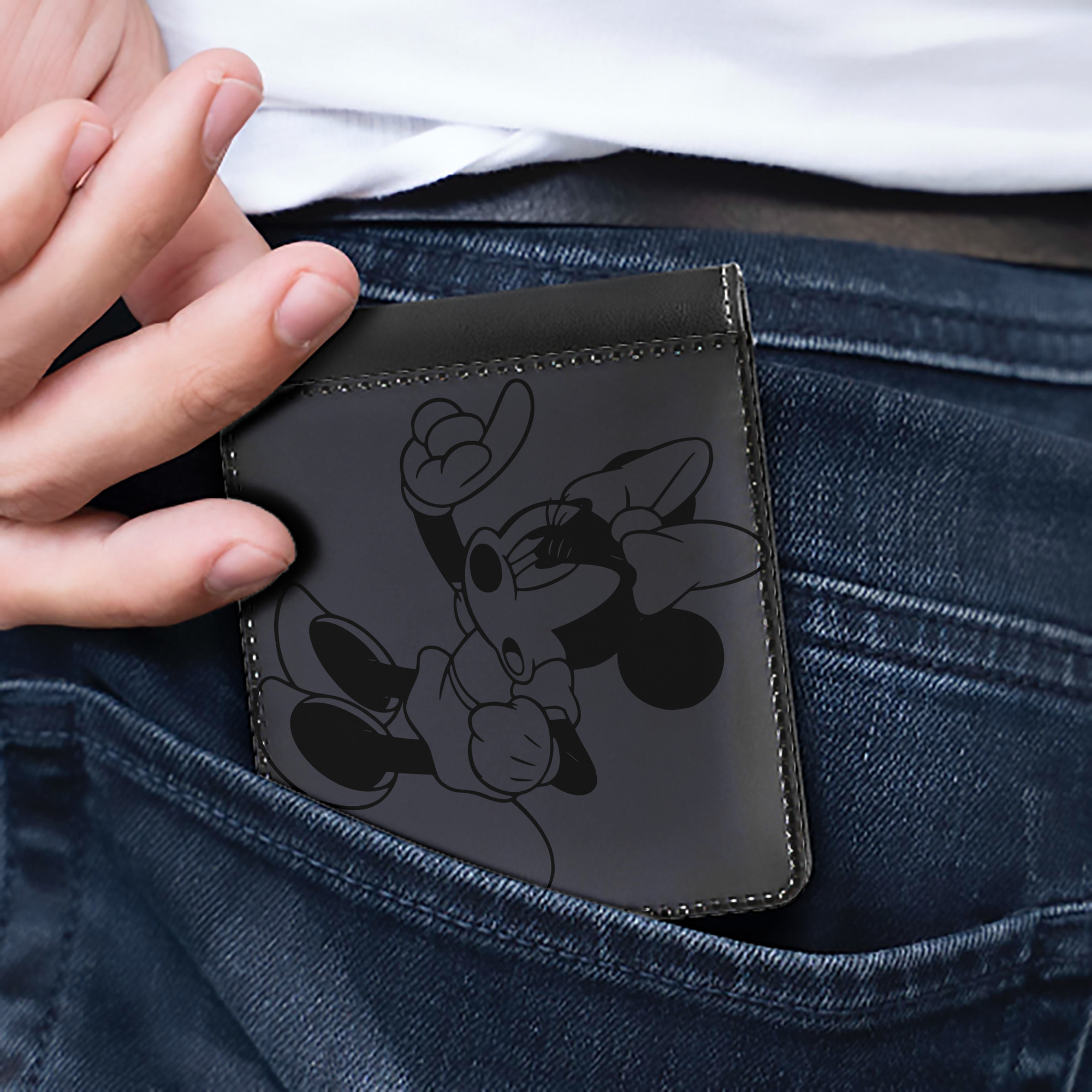 （画像用） ミッキーマウス Mickey Mouse 二つ折り革財布
