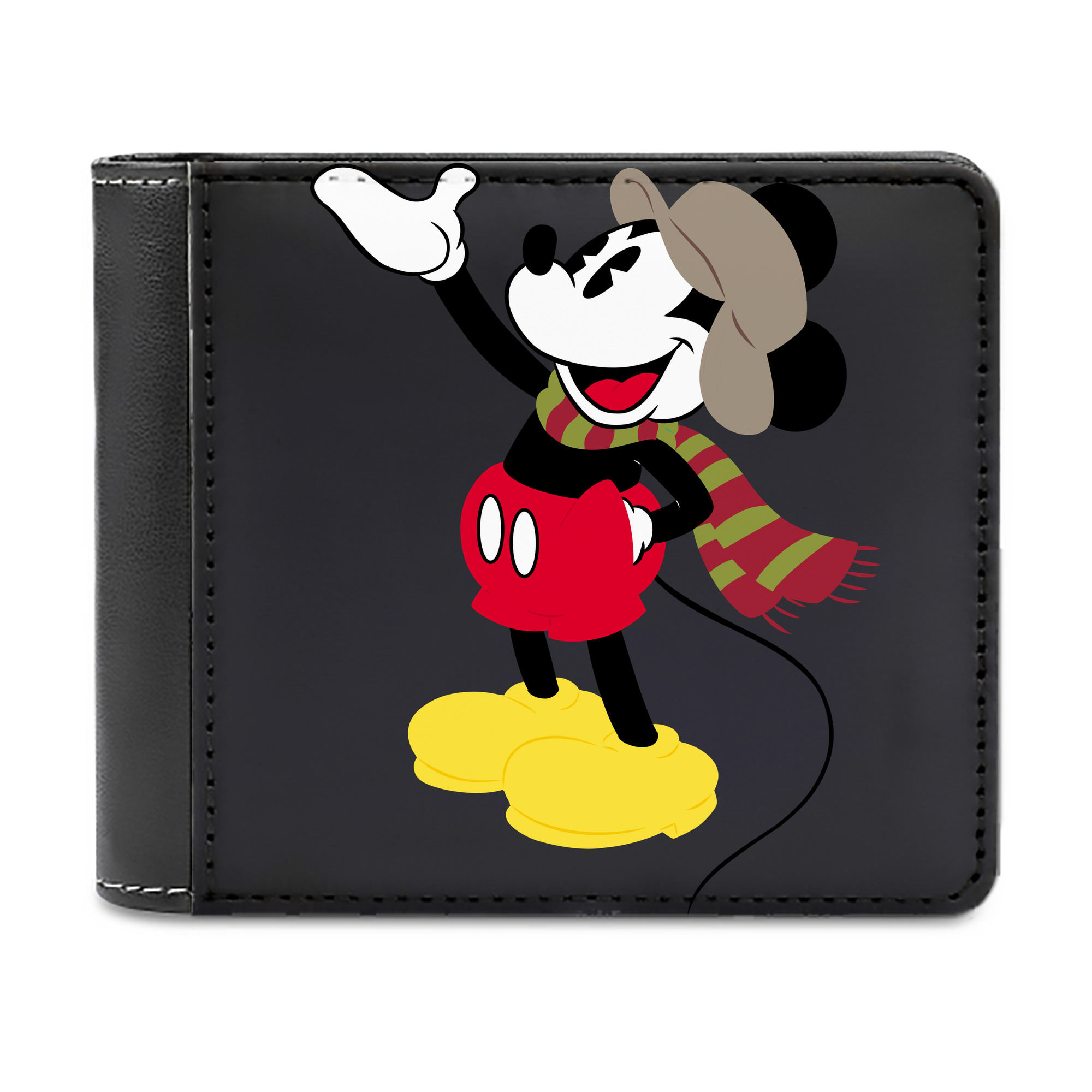（画像用） ミッキーマウス Mickey Mouse 二つ折り革財布