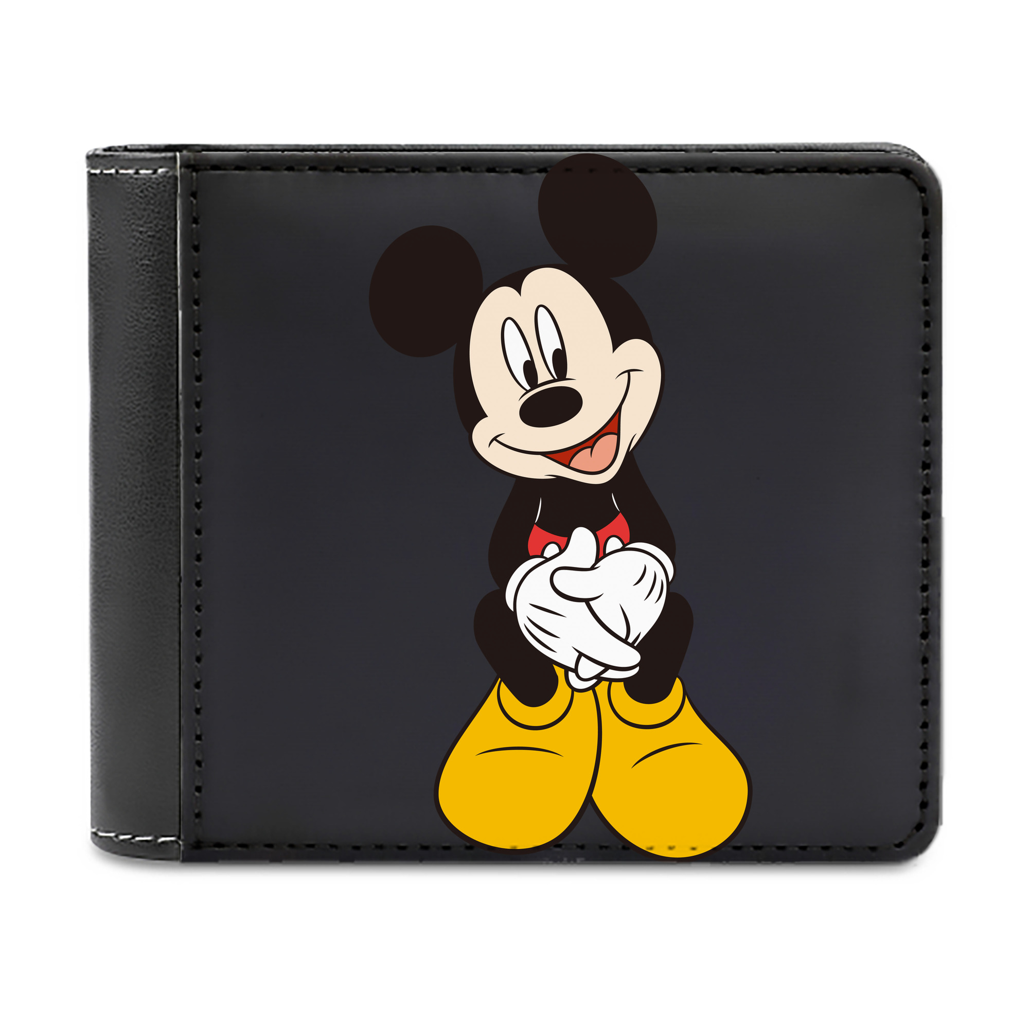 （画像用） ミッキーマウス Mickey Mouse 二つ折り革財布