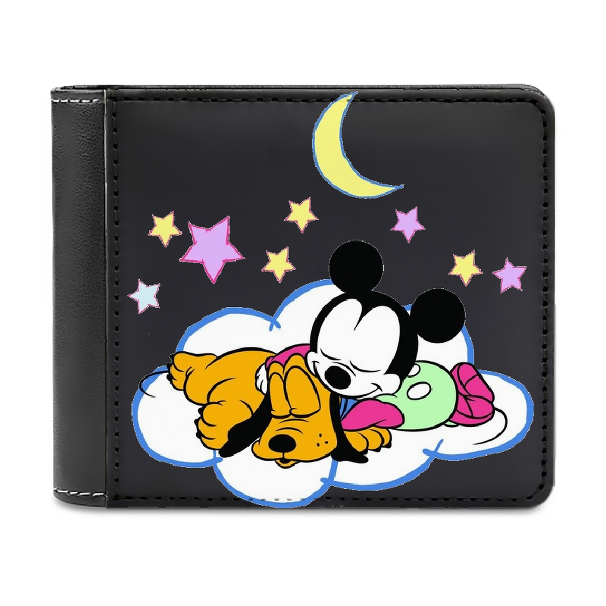 （画像用） ミッキーマウス Mickey Mouse 二つ折り革財布