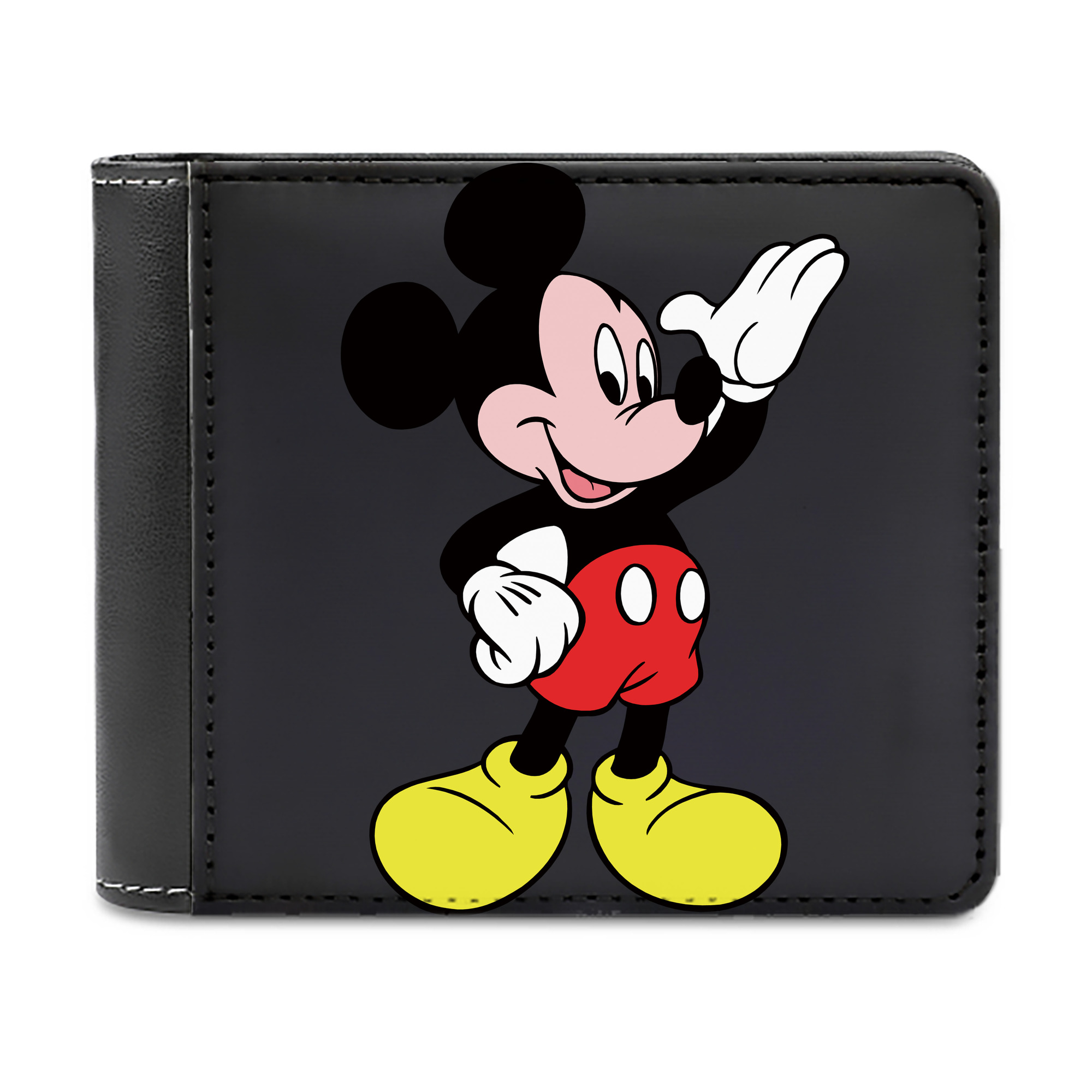 （画像用） ミッキーマウス Mickey Mouse 二つ折り革財布