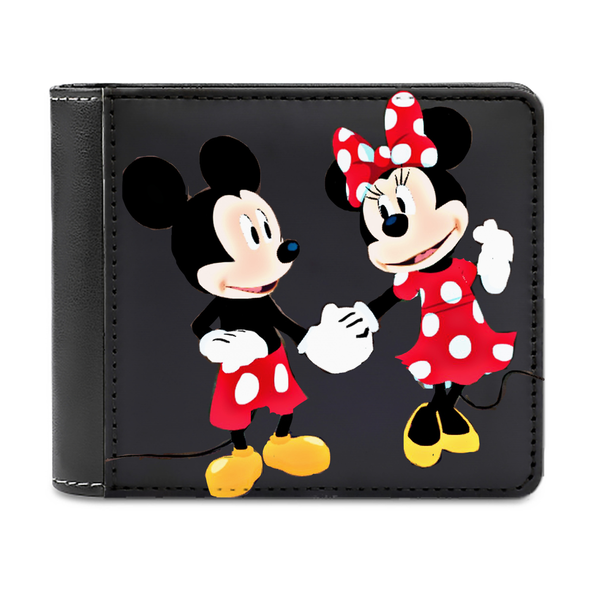 （画像用） ミッキーマウス Mickey Mouse 二つ折り革財布
