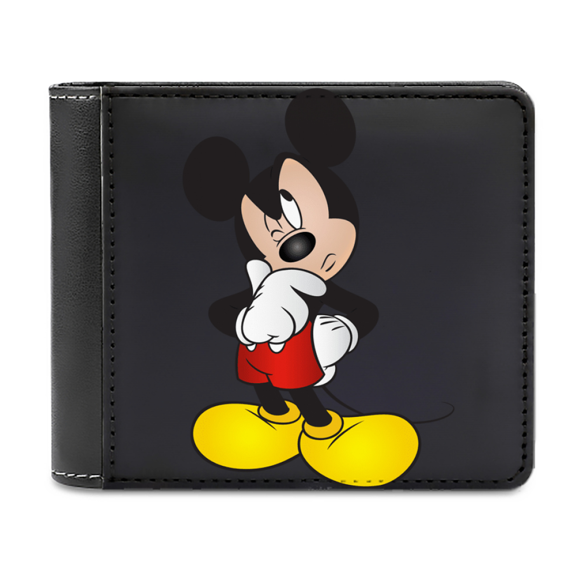 （画像用） ミッキーマウス Mickey Mouse 二つ折り革財布