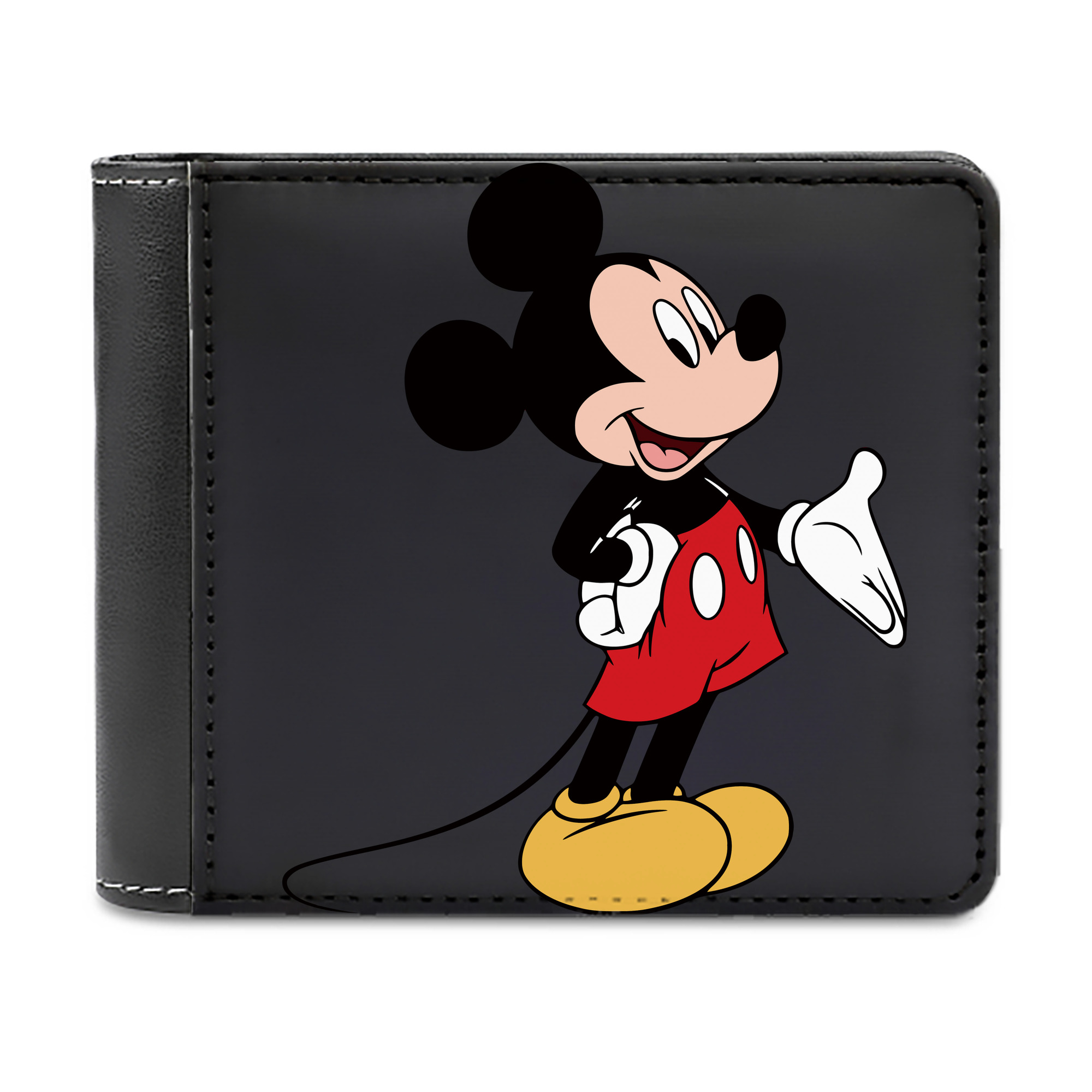 （画像用） ミッキーマウス Mickey Mouse 二つ折り革財布