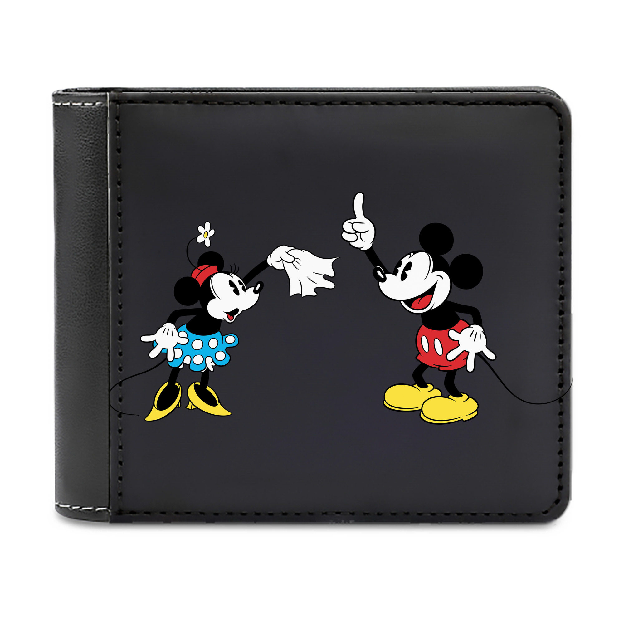 （画像用） ミッキーマウス Mickey Mouse 二つ折り革財布