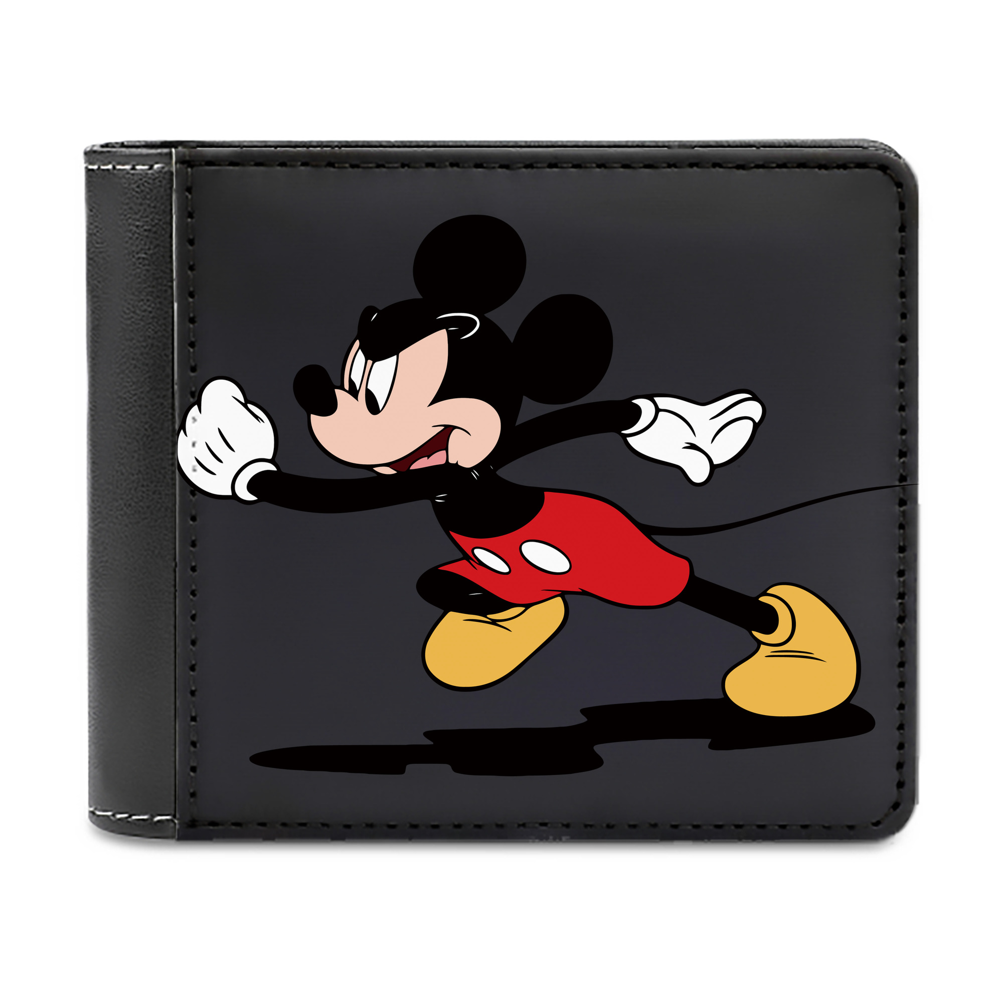 （画像用） ミッキーマウス Mickey Mouse 二つ折り革財布