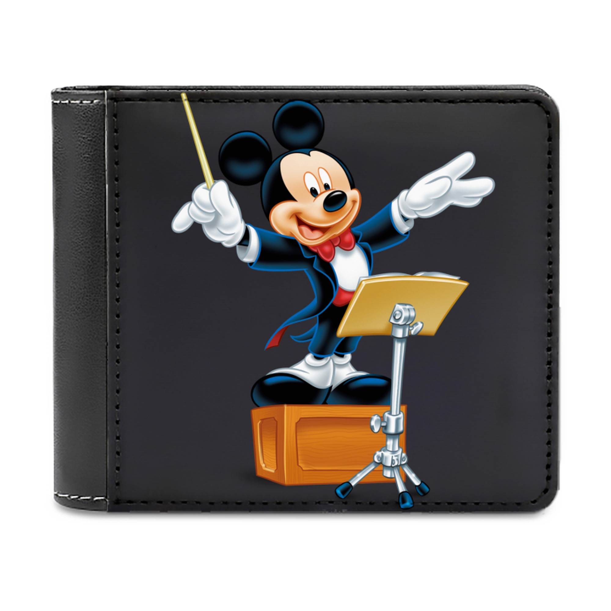 （画像用） ミッキーマウス Mickey Mouse 二つ折り革財布