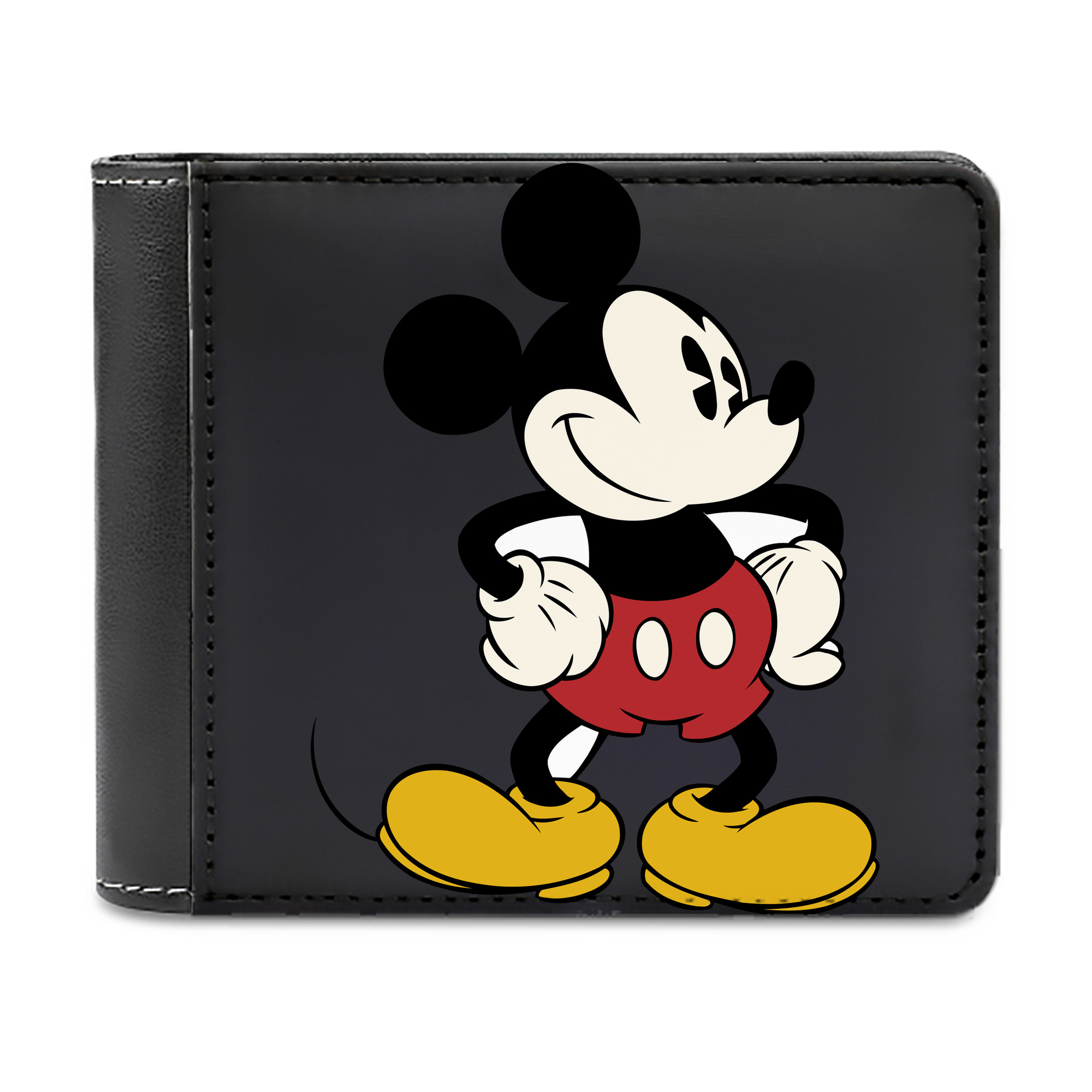 （画像用） ミッキーマウス Mickey Mouse 二つ折り革財布