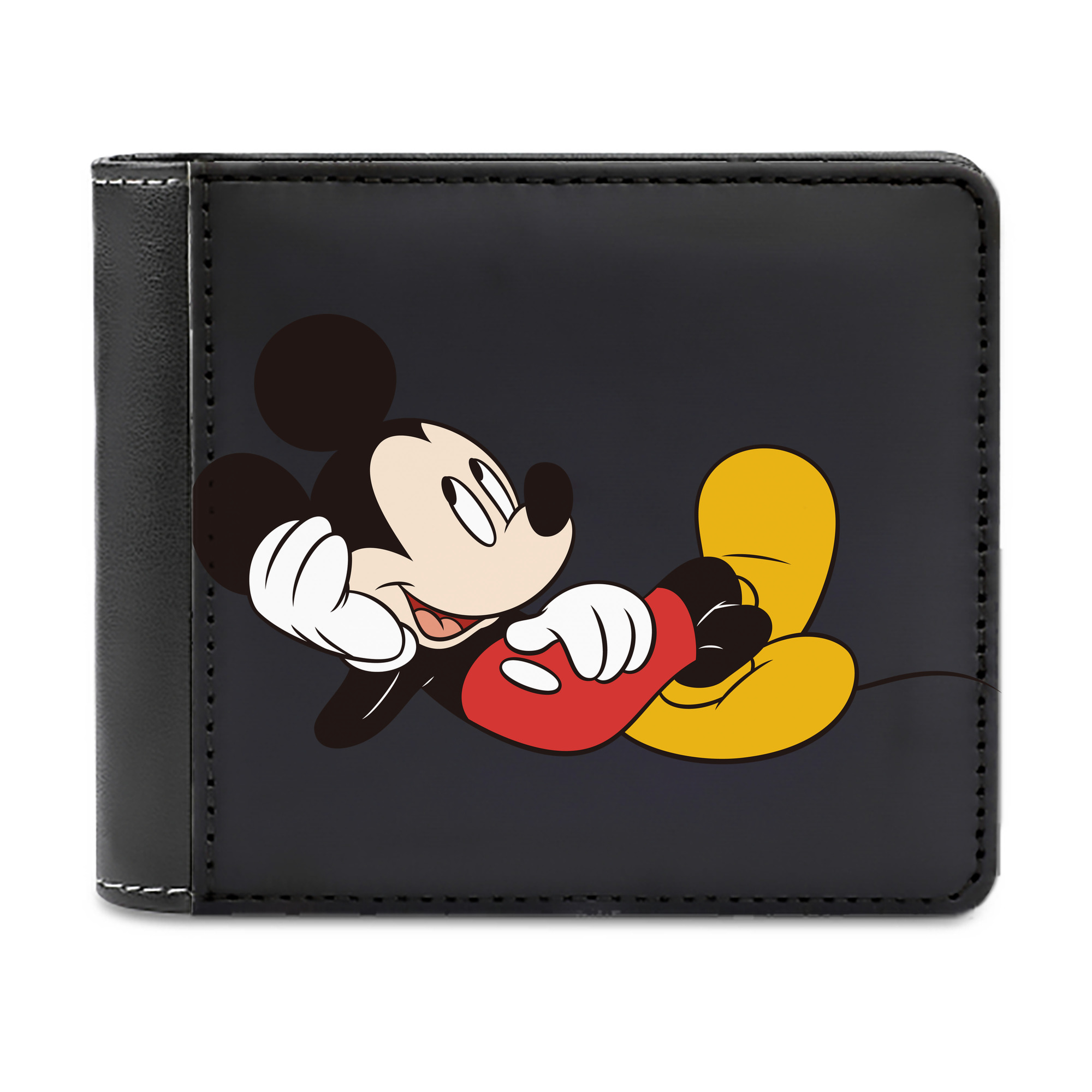 （画像用） ミッキーマウス Mickey Mouse 二つ折り革財布