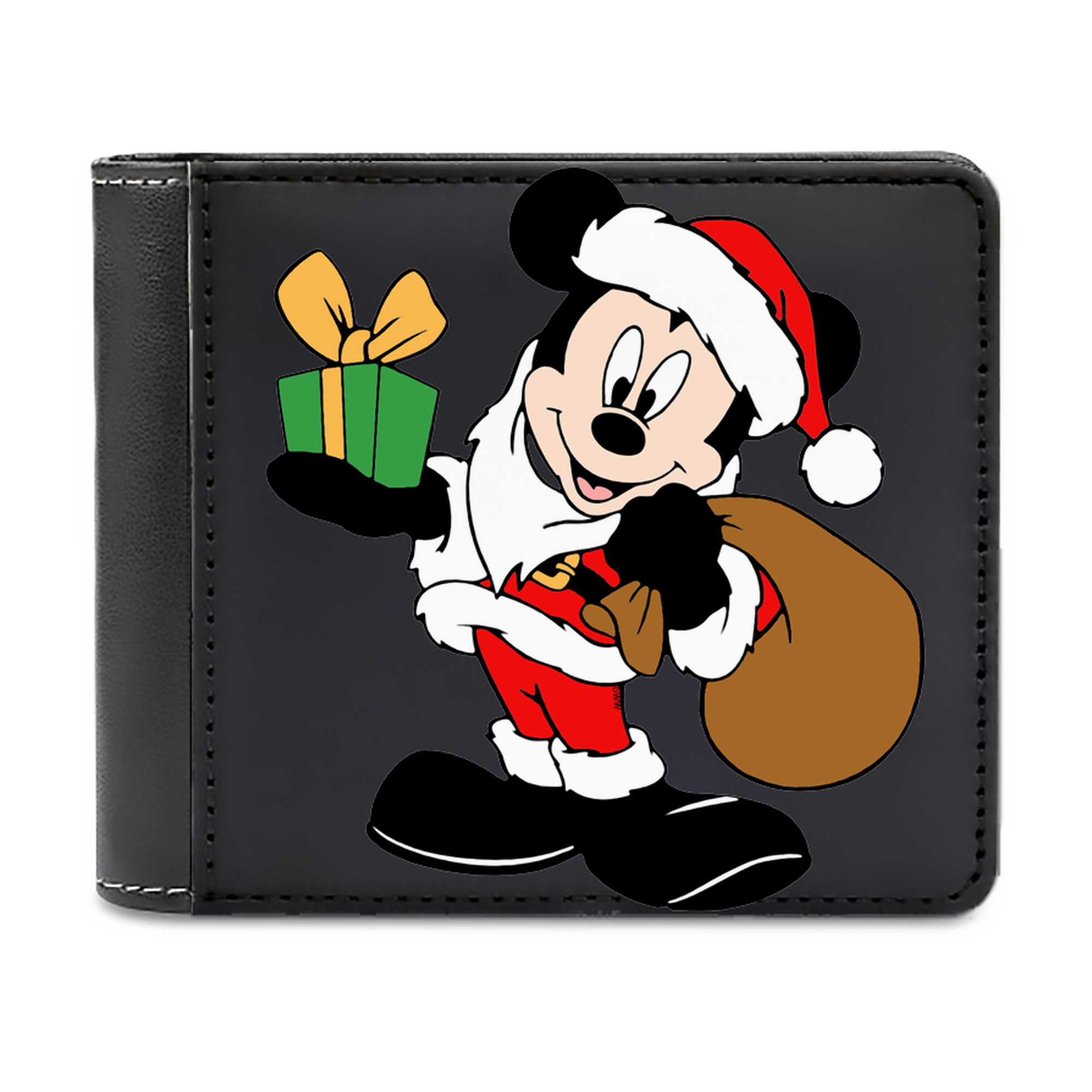 （画像用） ミッキーマウス Mickey Mouse 二つ折り革財布