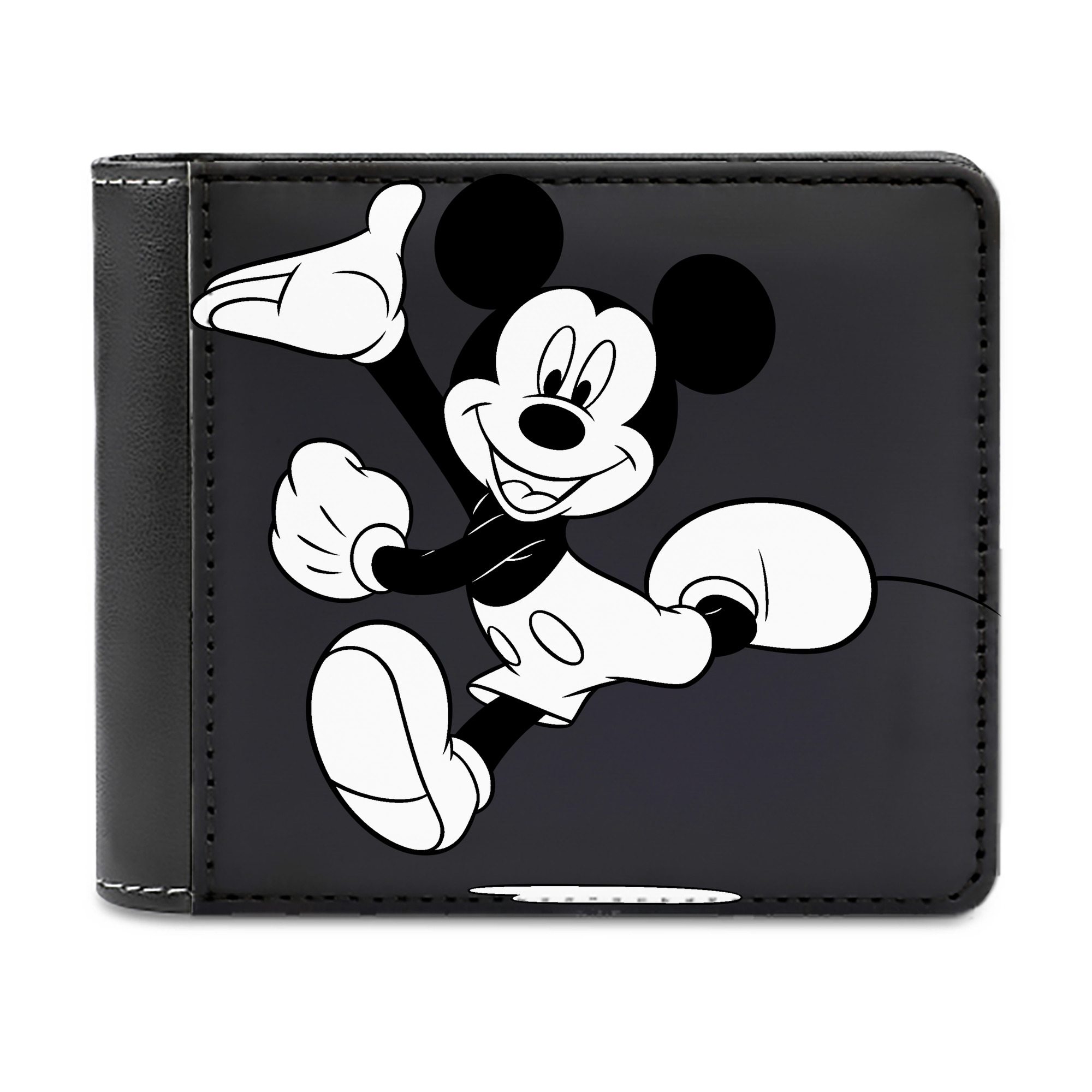 （画像用） ミッキーマウス Mickey Mouse 二つ折り革財布