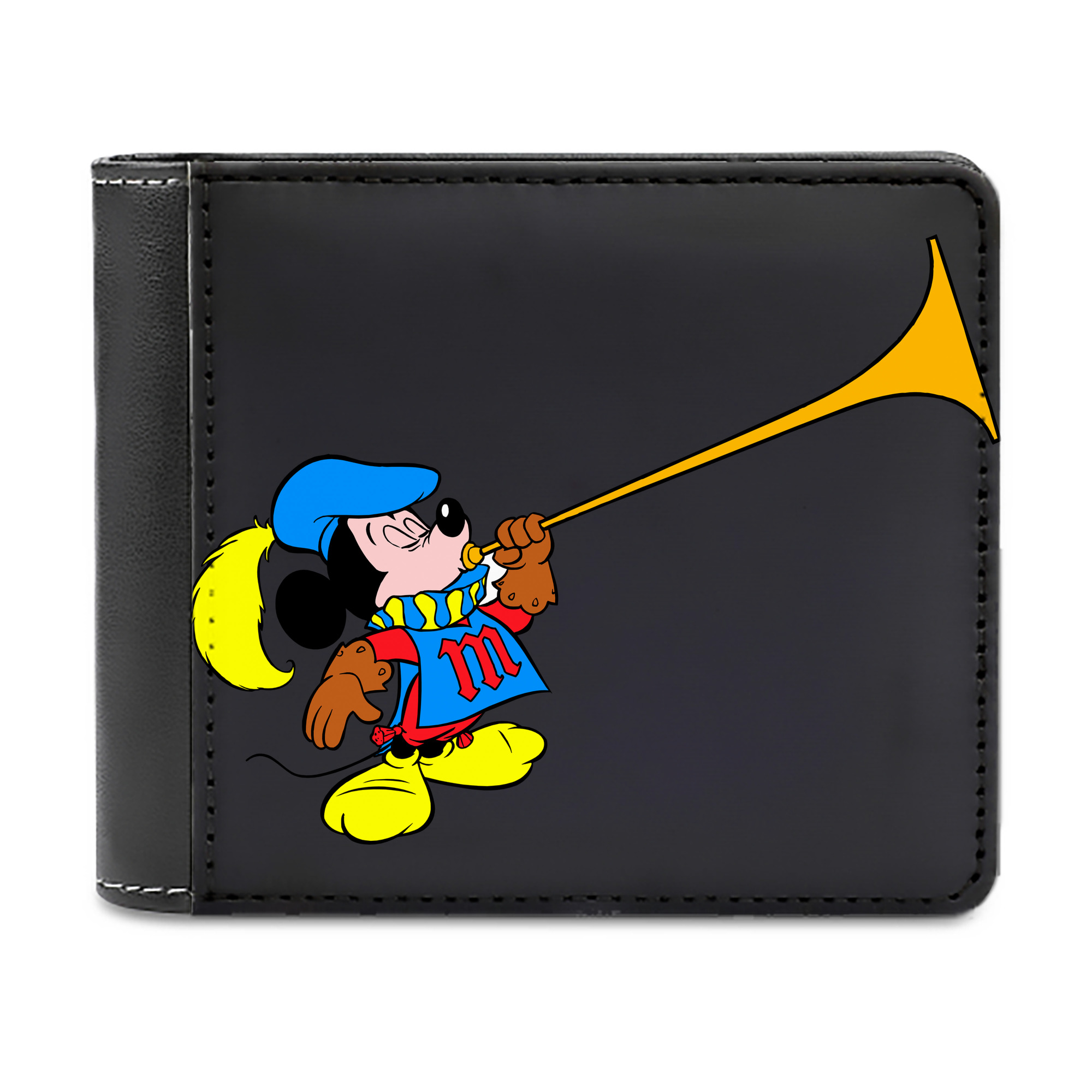 （画像用） ミッキーマウス Mickey Mouse 二つ折り革財布