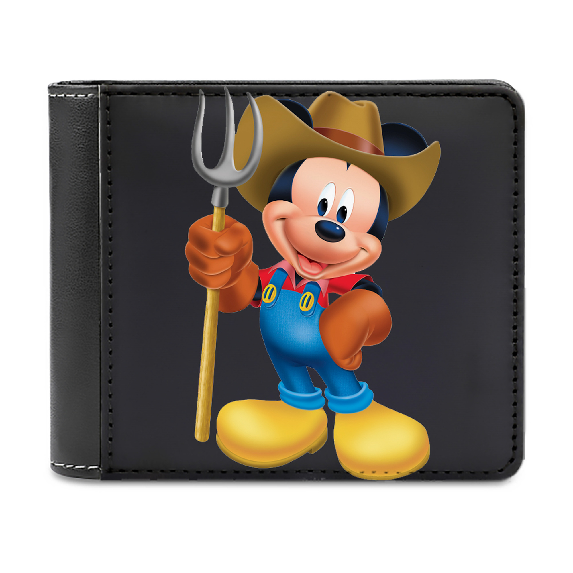（画像用） ミッキーマウス Mickey Mouse 二つ折り革財布