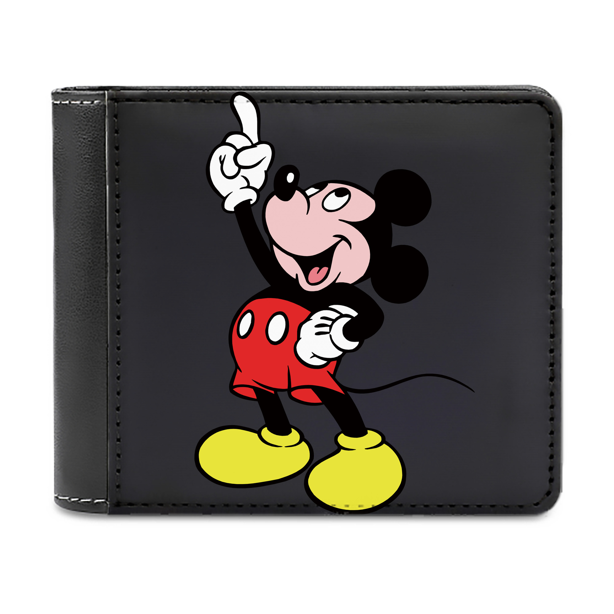 （画像用） ミッキーマウス Mickey Mouse 二つ折り革財布