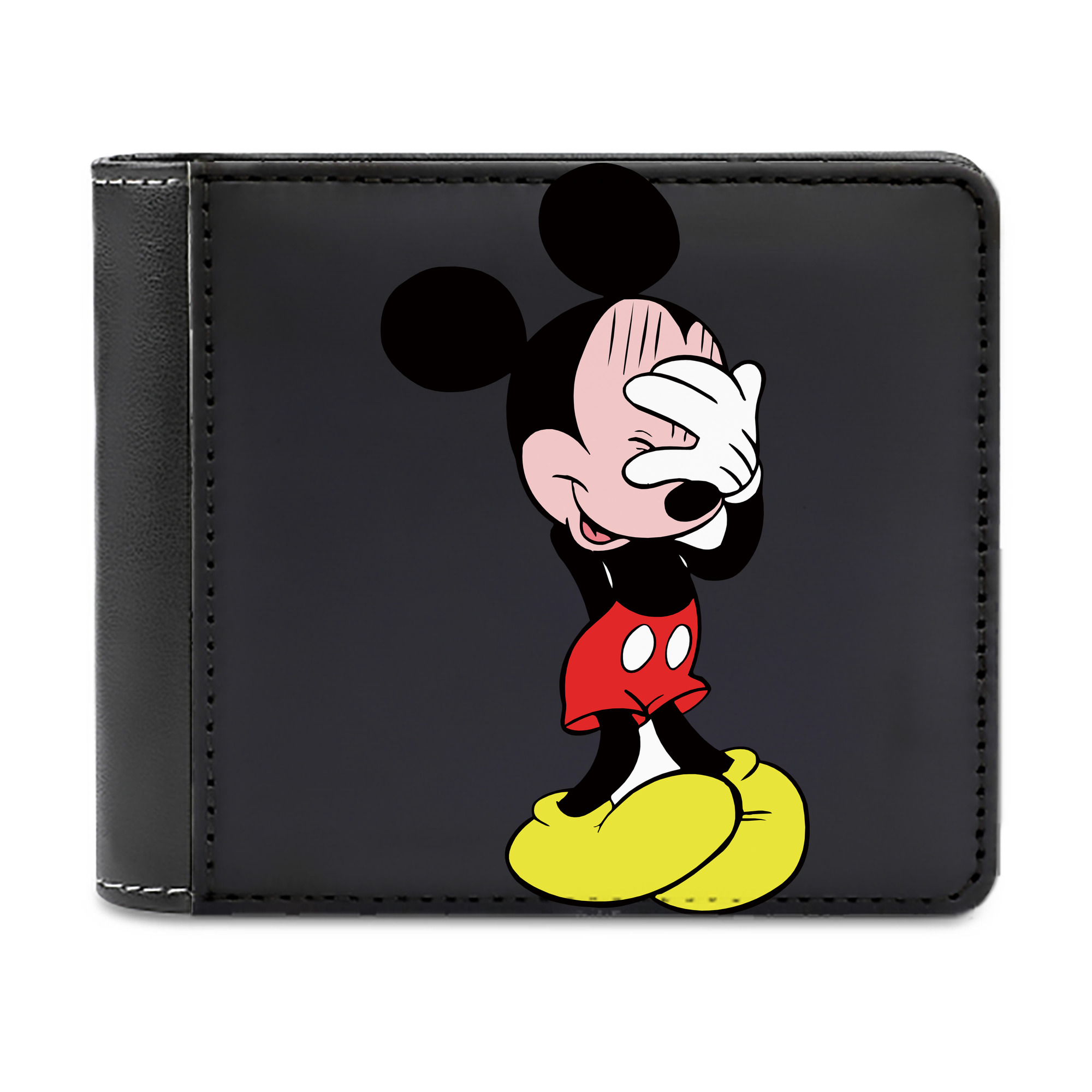 （画像用） ミッキーマウス Mickey Mouse 二つ折り革財布