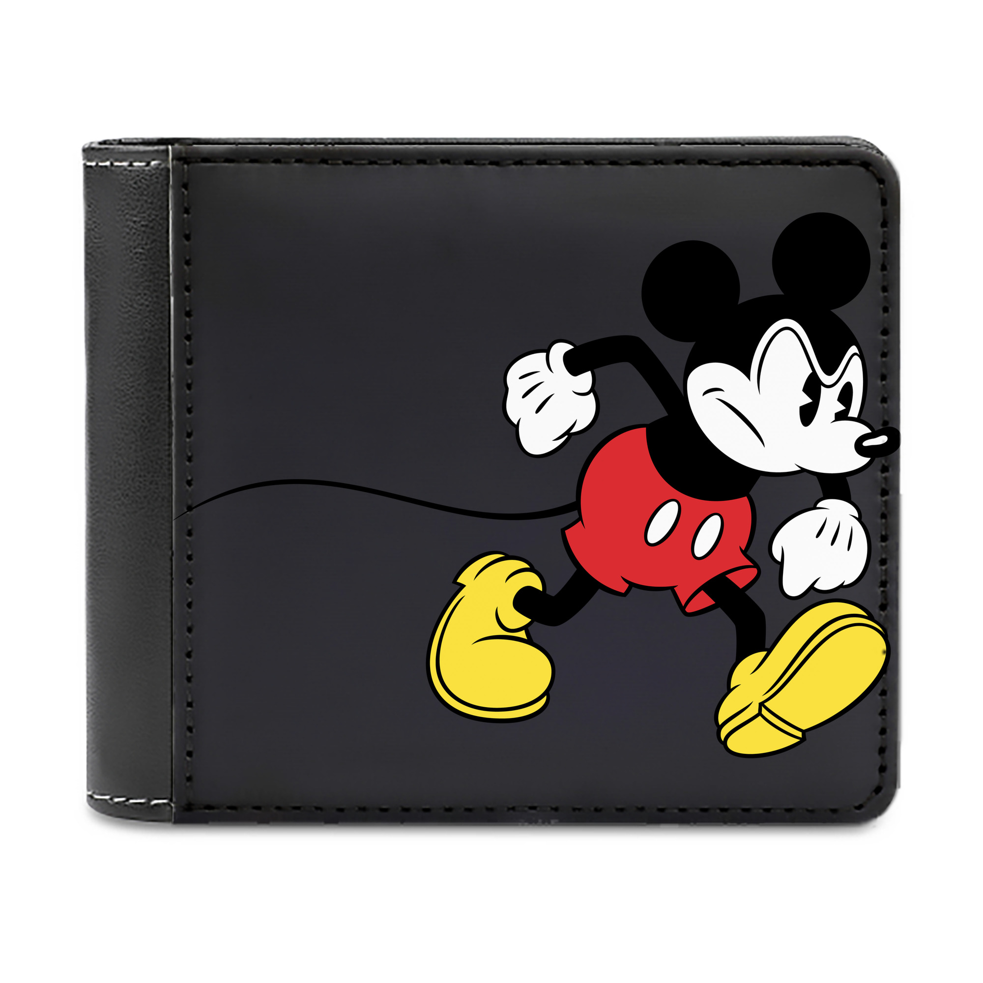 （画像用） ミッキーマウス Mickey Mouse 二つ折り革財布
