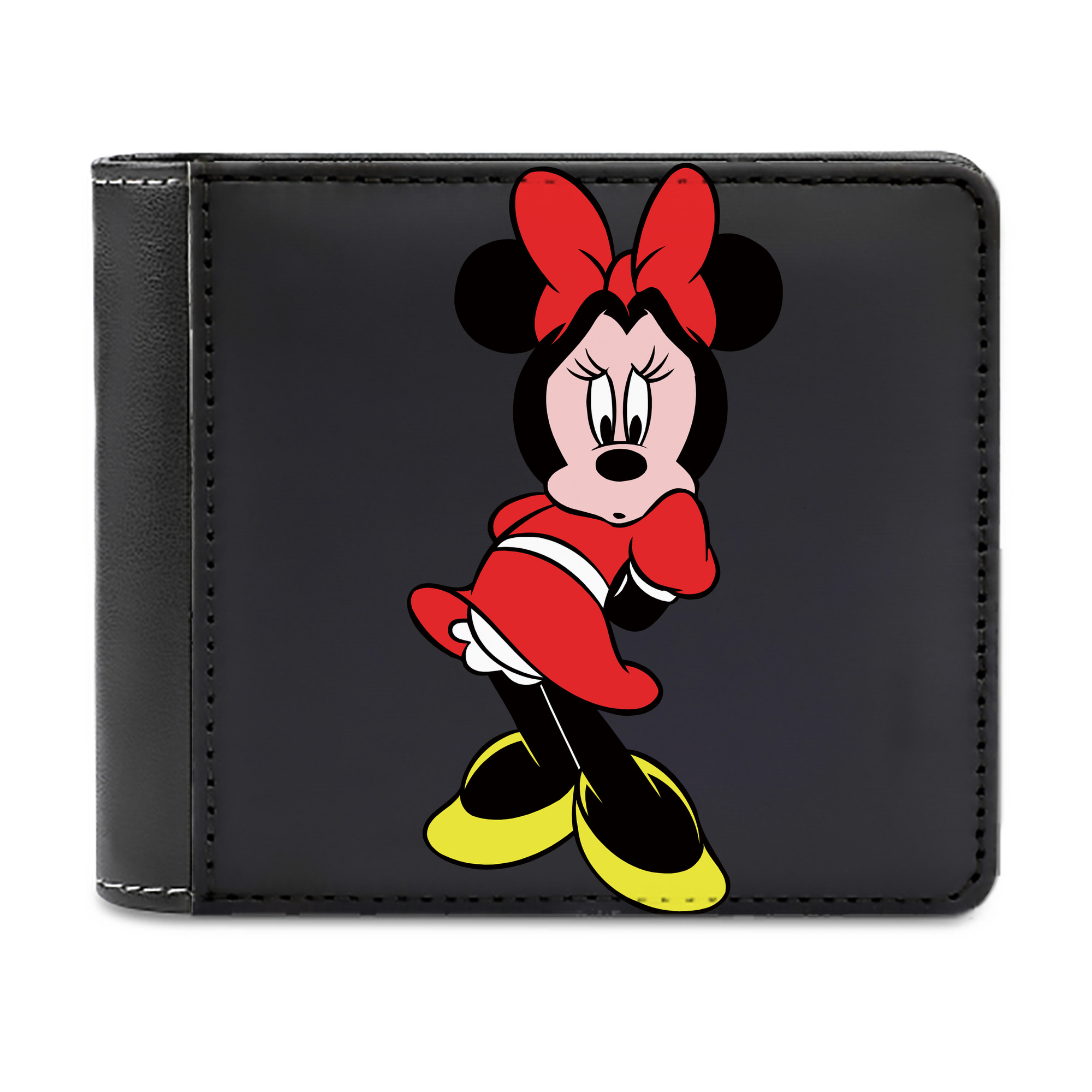 （画像用） ミッキーマウス Mickey Mouse 二つ折り革財布