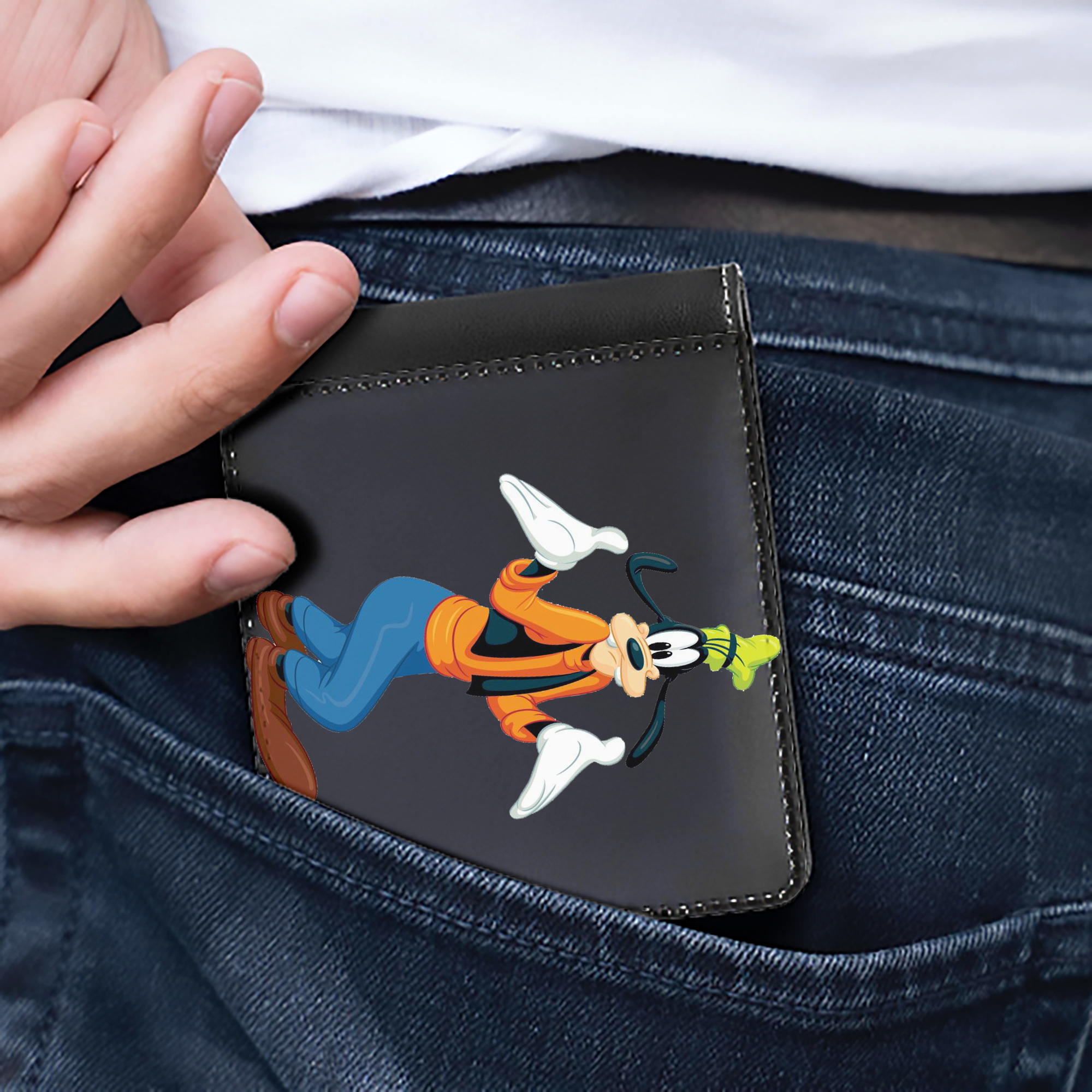 （画像用） ミッキーマウス Mickey Mouse 二つ折り革財布