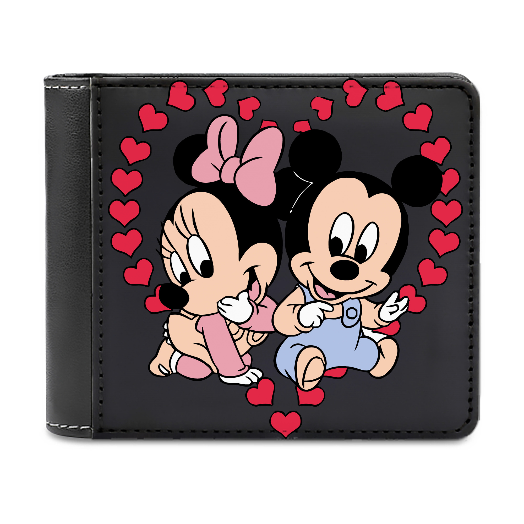 （画像用） ミッキーマウス Mickey Mouse 二つ折り革財布