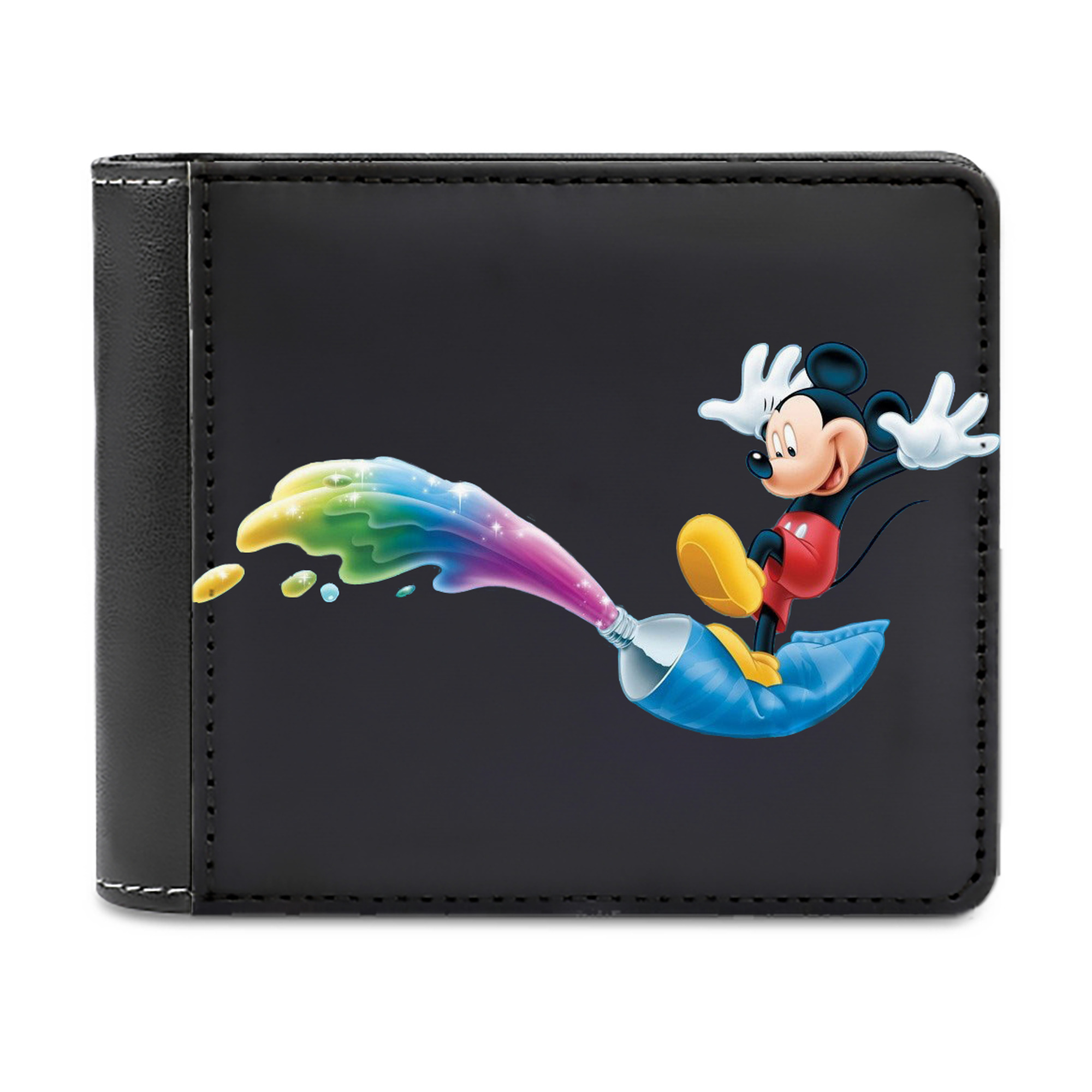 （画像用） ミッキーマウス Mickey Mouse 二つ折り革財布