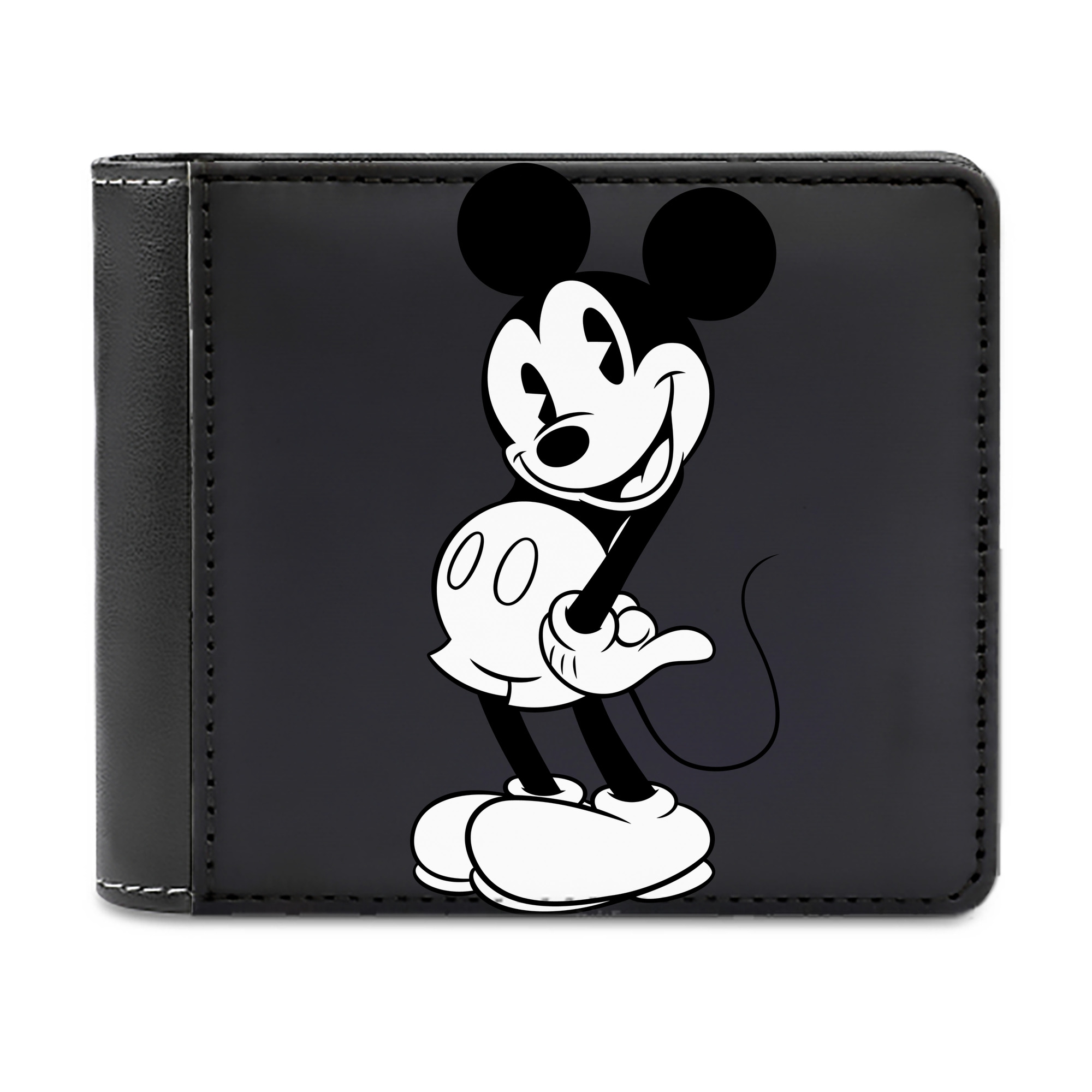 （画像用） ミッキーマウス Mickey Mouse 二つ折り革財布